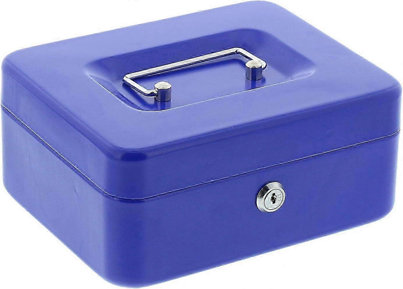 2025 Versatile Cash Box For Farmers Markets, Removable Money Tray With Coin Slot, Sturdy Solid Steel Build, Secure Mechanical Key Lock, Convenient Han