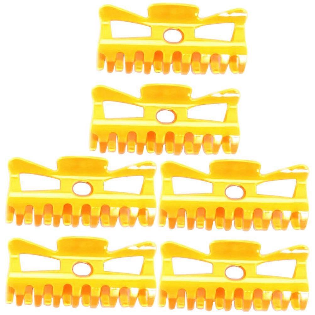 6pcs Replacement Hair Curler Clips for Hot Rollers – Durable, Easy to Use Roller Jaw Clips for Stylish Loose Curls – Professional Hairdressing Tool