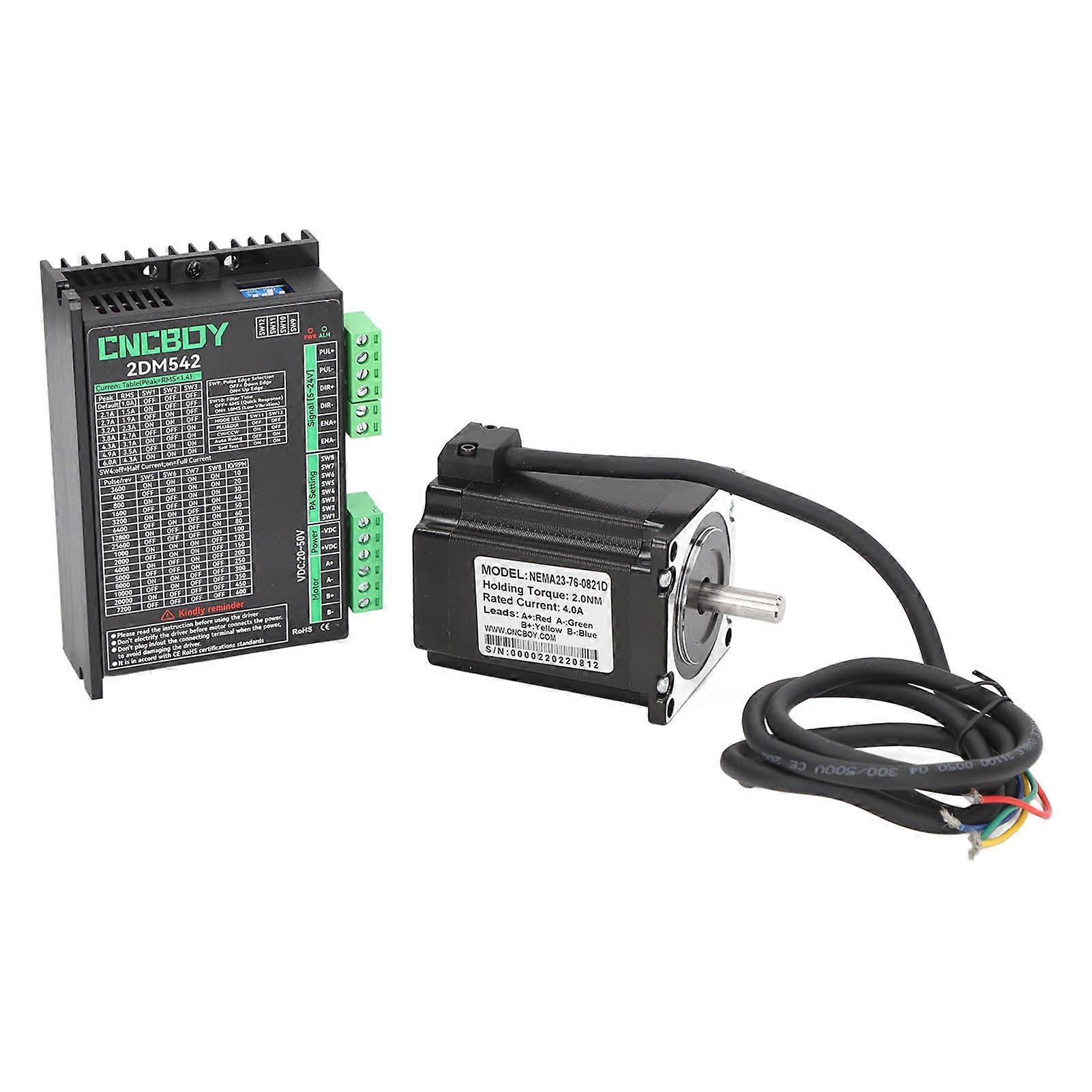 2 Phase Digital Stepper Motor Driver Controller Low Noise 57 Stepping Motor 20‑50VDC Input