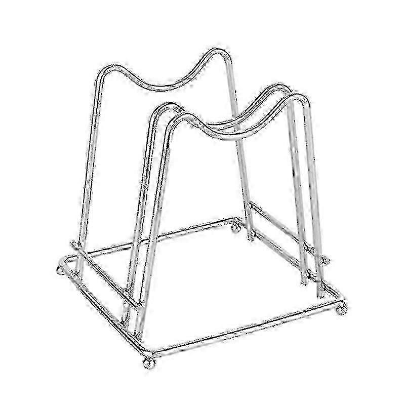 Stainless Steel Square Chopping Board Organizer for Pantry - Space-Saving Kitchen Storage Solution for Cutting Boards