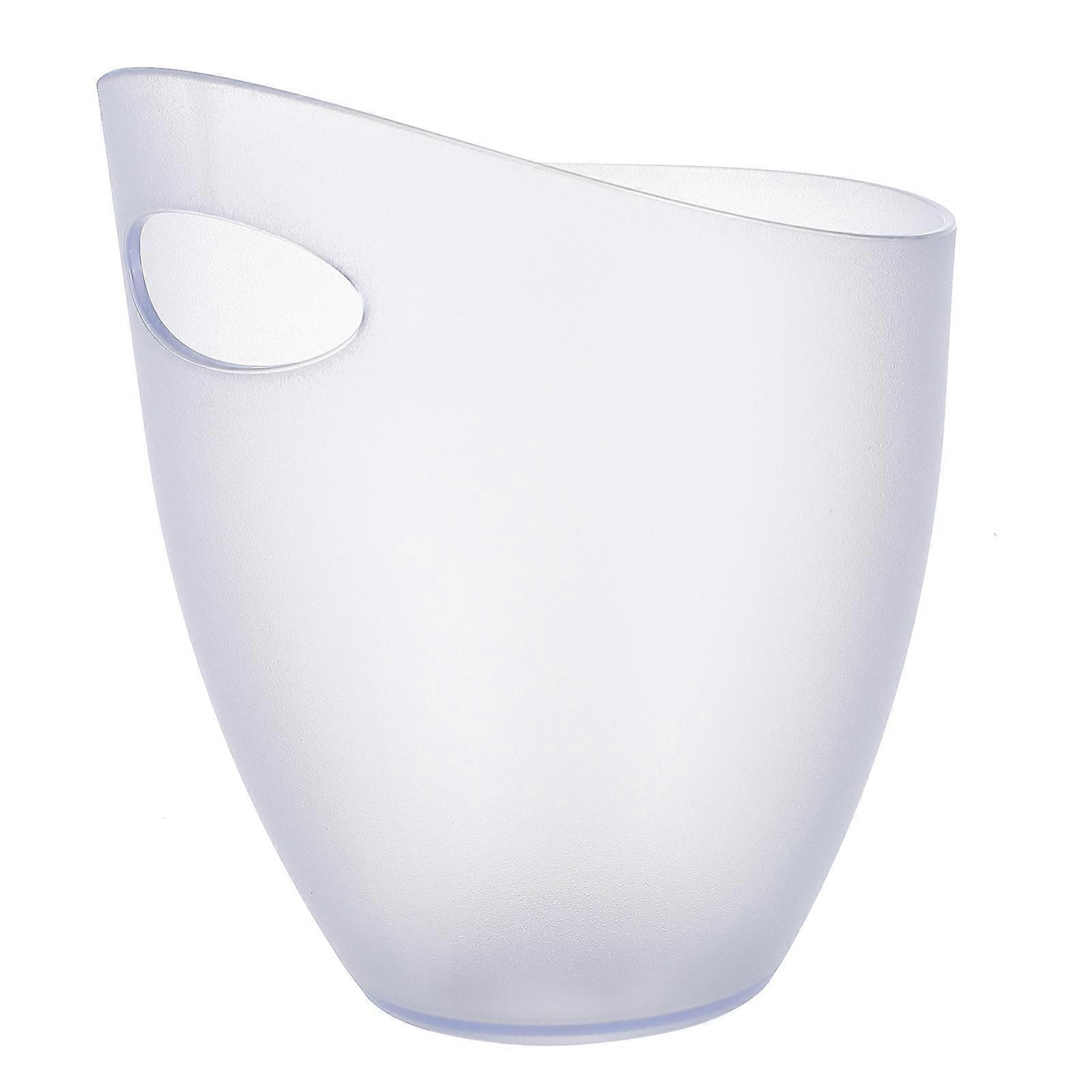 Transparent Elegant Modern Ingot Beer Bucket for Storage Made of PP Material