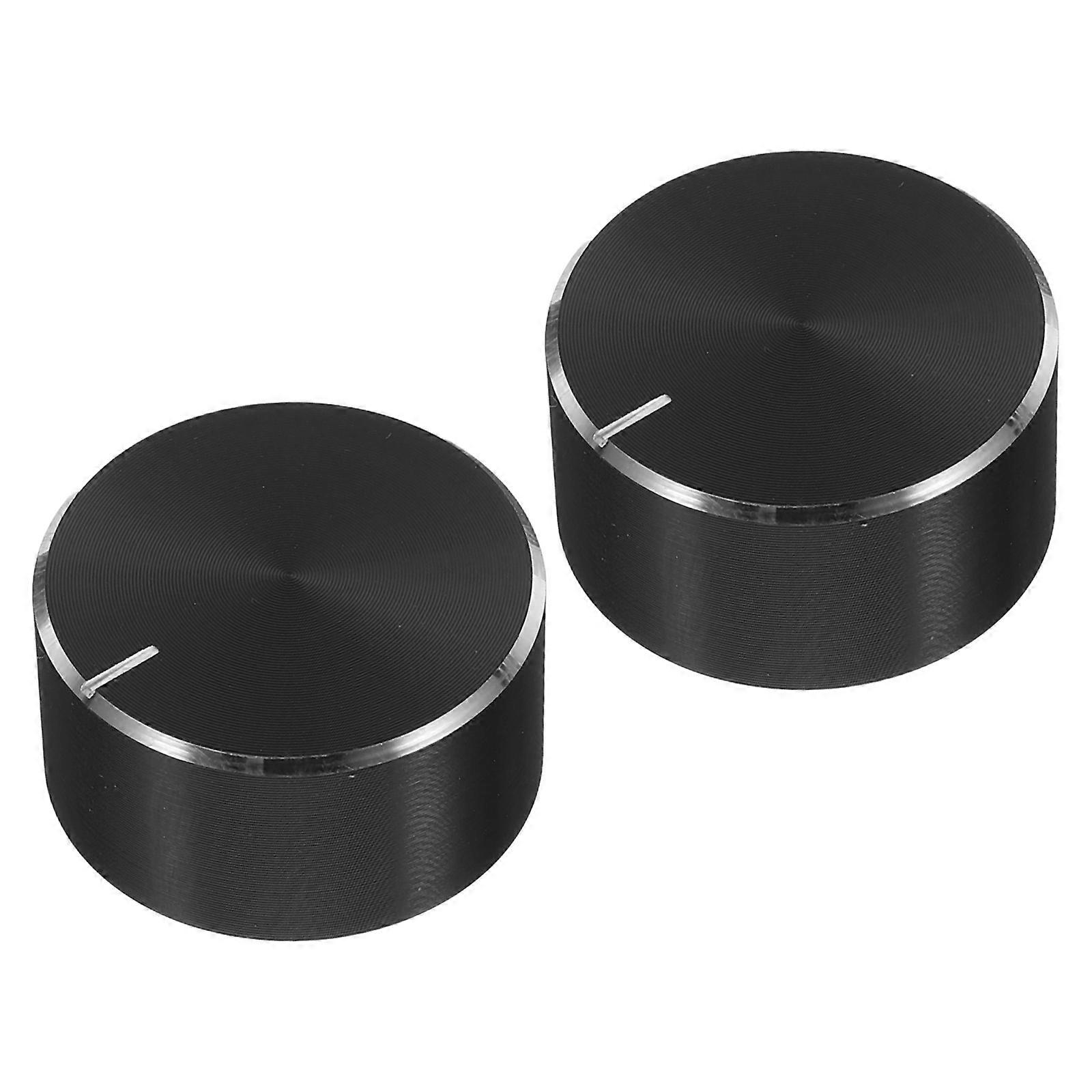 Black Plastic Guitar Pedal Adjustment Cap for Instrument with Precision Control 2pcs