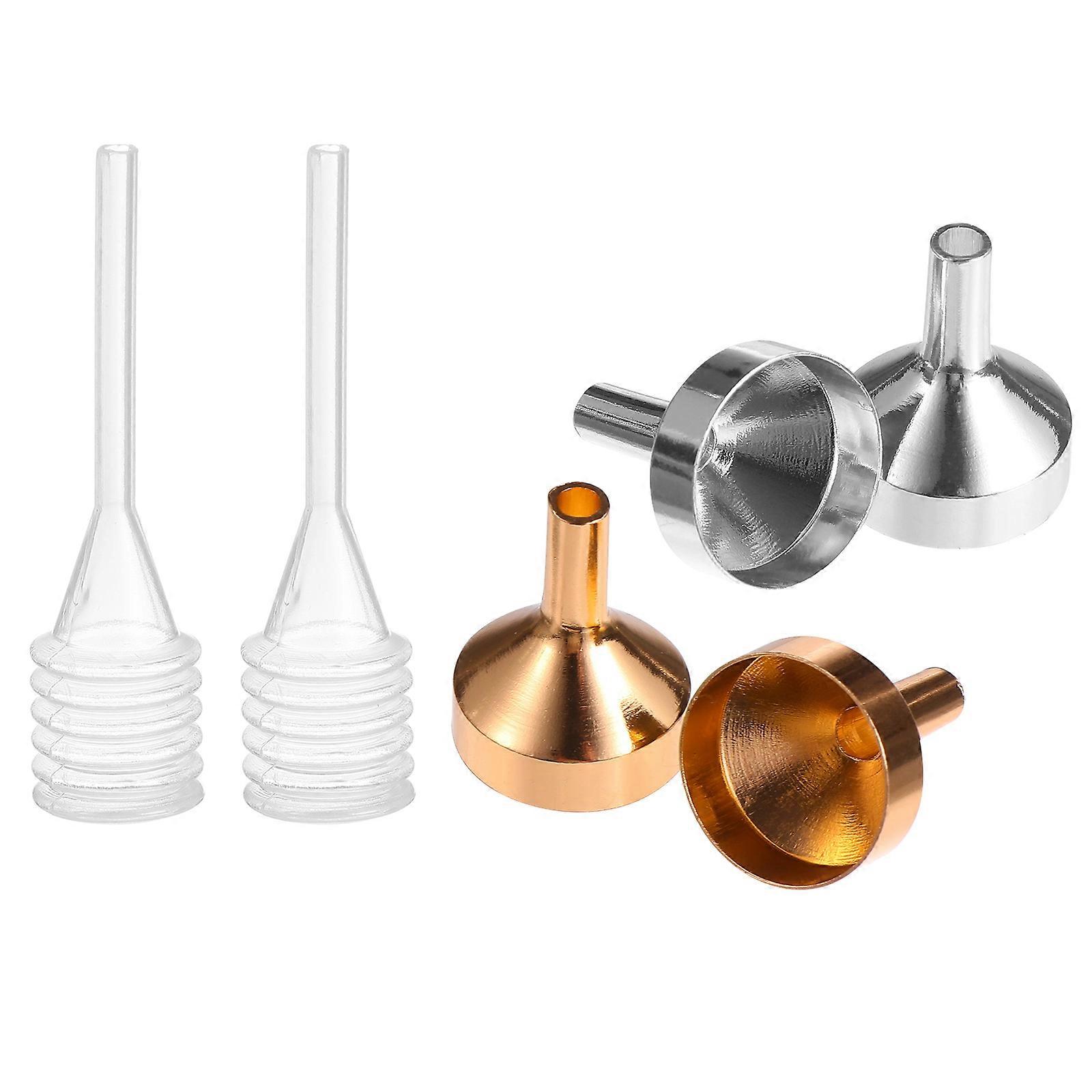 12pcs Mini Funnels Set with Spring Droppers for Perfume & Essential Oil Transfer – Compact Filling Funnels for Bottles & Containers – Easy Liquid