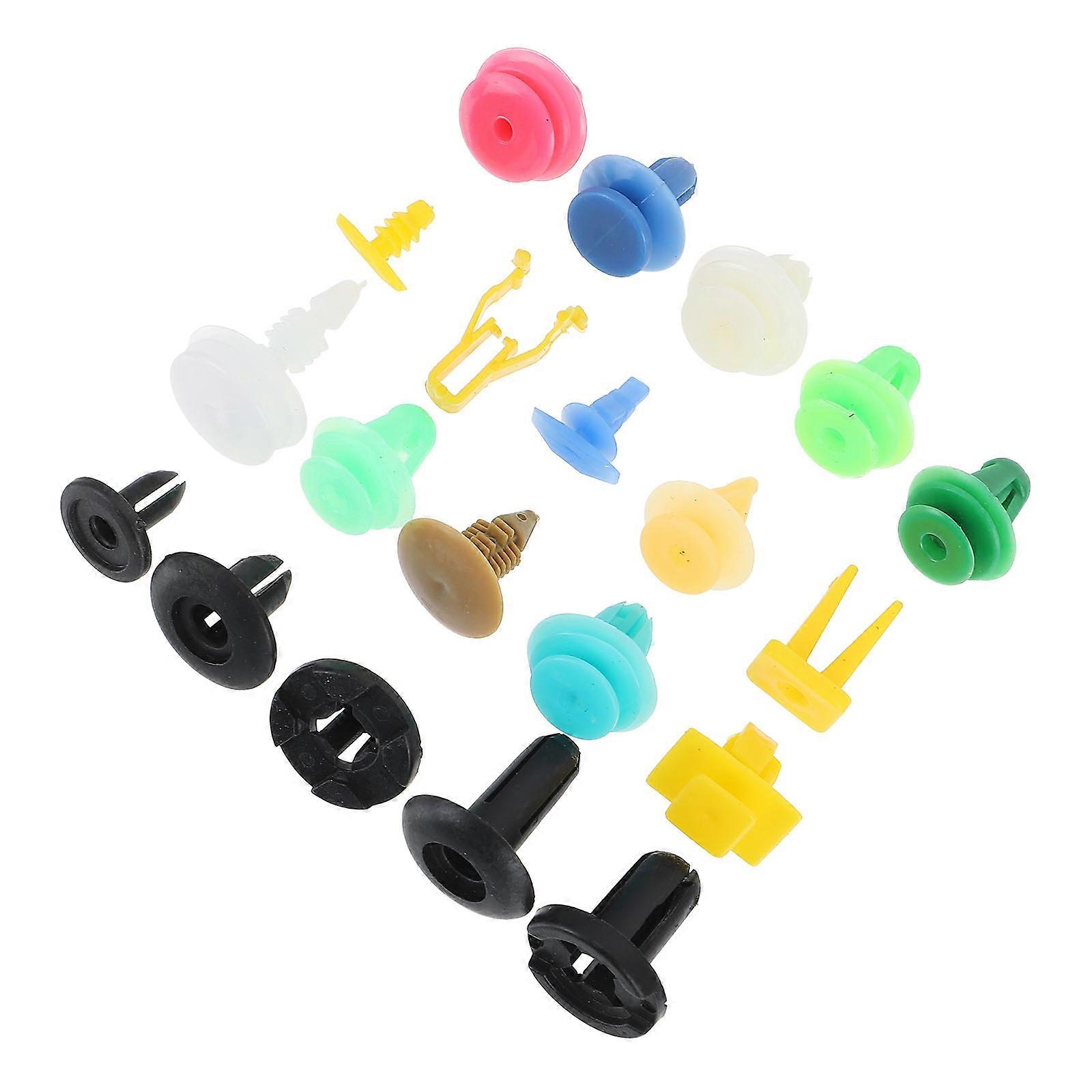 500pcs Automotive Push Clips for Car Use Made of Strong Plastic Assorted Color