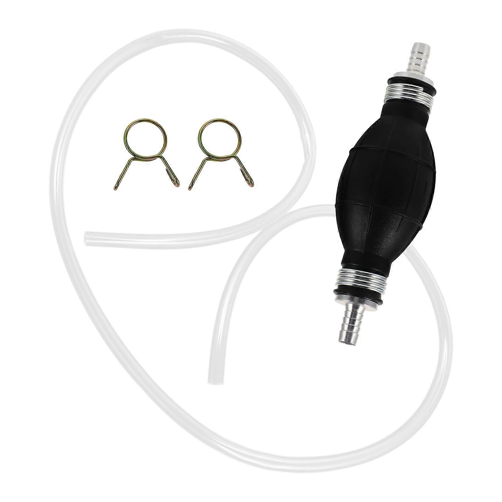 Portable Hand Pump Oil Transfer Hose for Gas, Water, and Fuel Siphoning – Manual Liquid Extraction Pump Kit for Vehicles and Outdoor Use