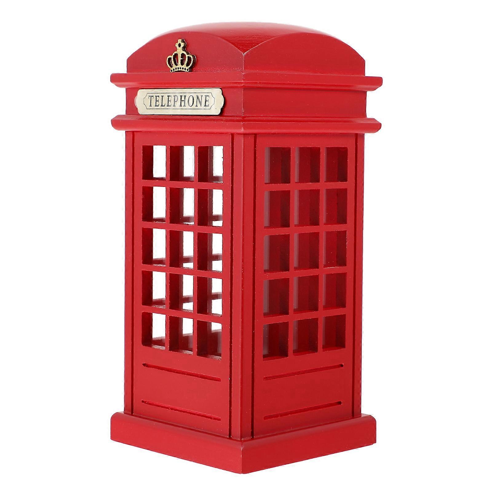 Booth Money Bank Timber Coin Bank for Storage Use Perfect Gift Size 5.5 x 5.5 x 11.8 Inches