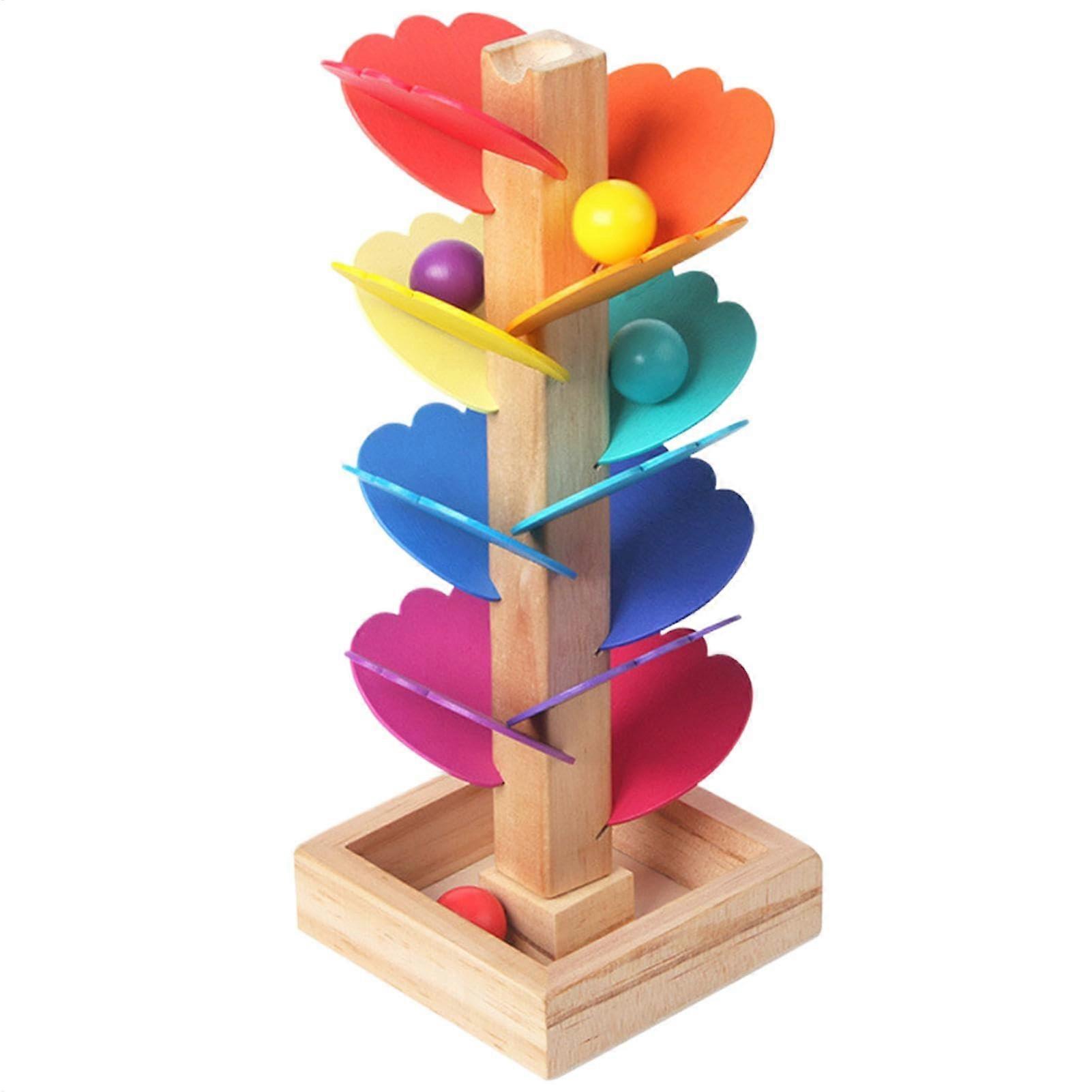 Musical Dance Toy – Rainbow Music Tree Set Marble Run Game Preschool Colors Cognition