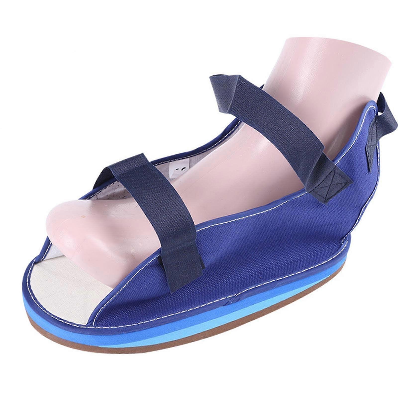 Cast Shoe Foot Fracture Support Open Toe Casting Shoe Toe Valgus Surgical Solid Cast Shoe Hiking Shoe for Foot Injuries, XL