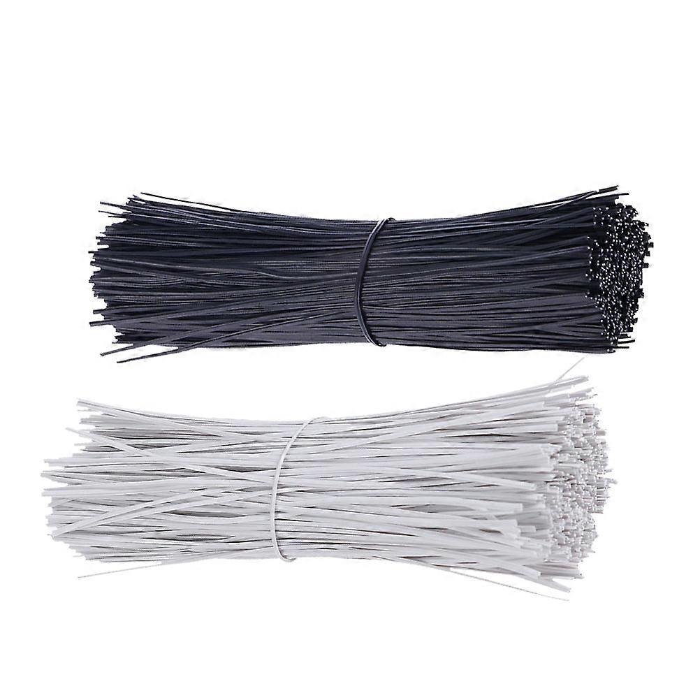 Plastic Coated Iron Wire Ties for Organizing Cables and Securing Cords at Home Office 1000 Pcs