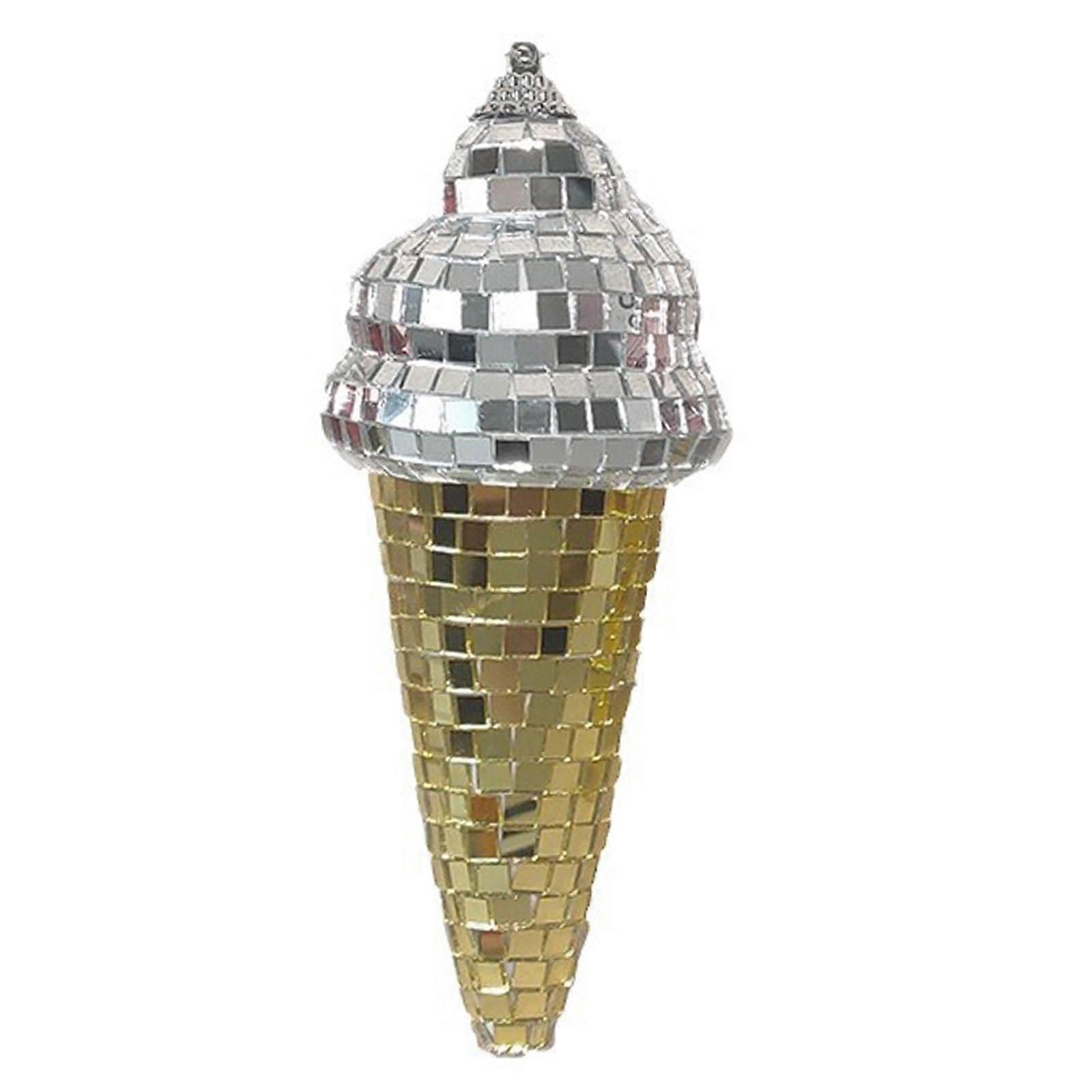Hanging Dessert Display Reflective Finish Simulated Ice Cream Decor For Party Birthday Decorations