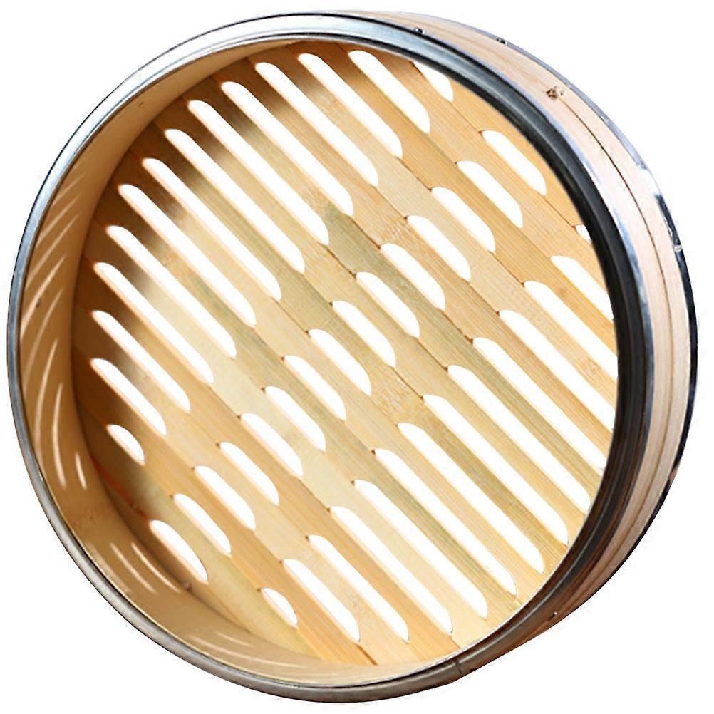 Steamer Basket for Kitchen Practical Bun Steamer without Cover Light Yellow synthesis material fits most pans large size