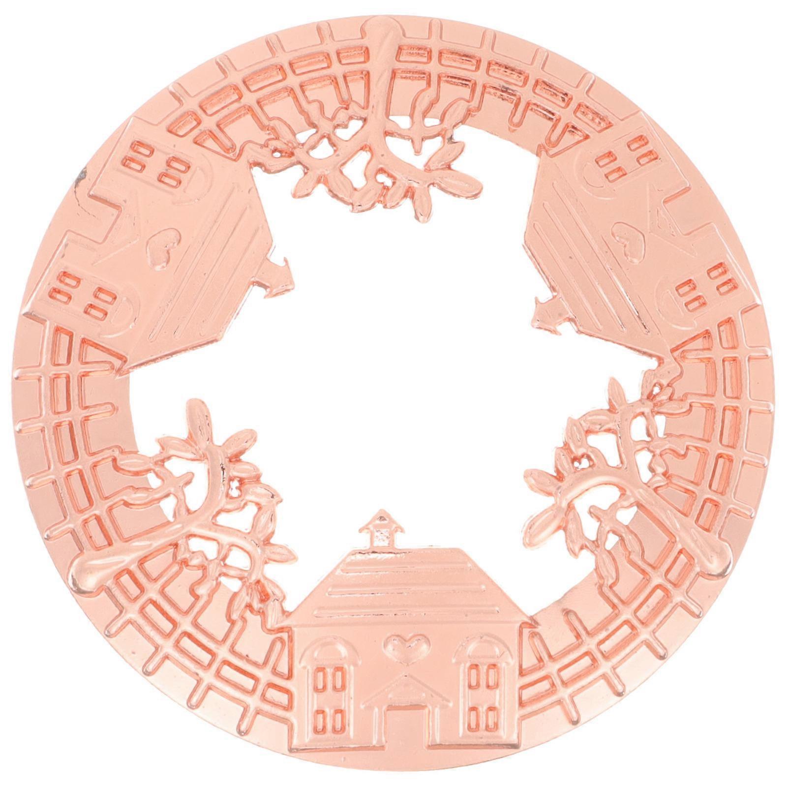 Builtin Aromatherapy Windproof Heatgathering Lid Zinc Alloy Protective Lid for Home