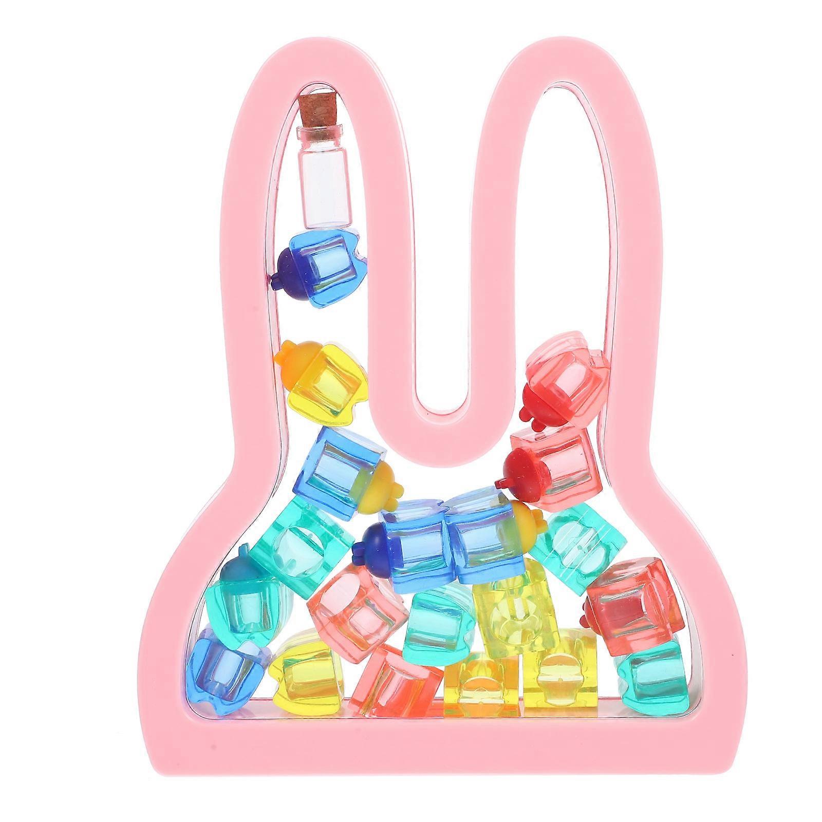 Kids Tooth Saver Rabbit Shape Child Growth Milestone 6.3X5.3X1.3In Durable Material 1 Set