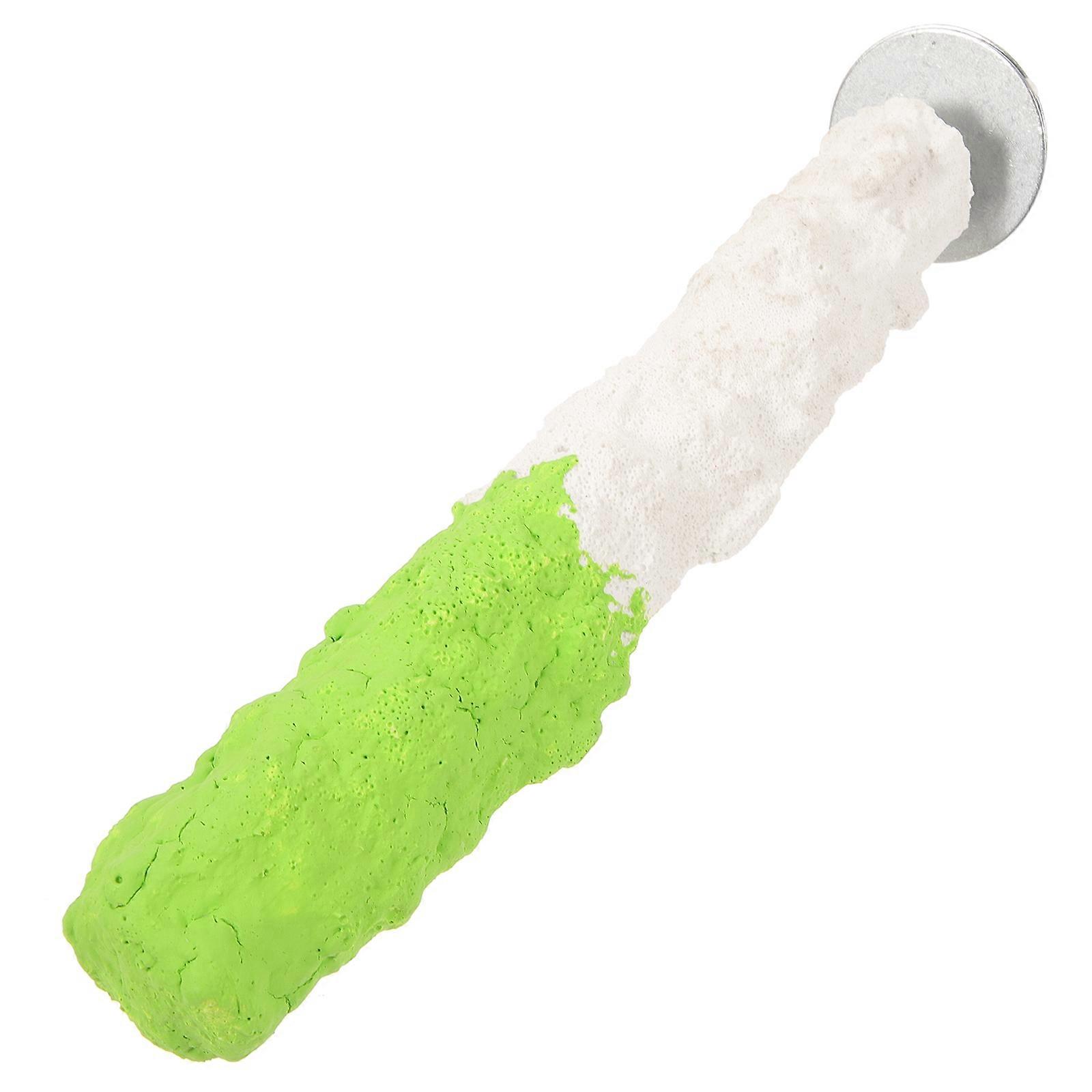 Durable Resin Bird Perch for Parrot Toys Gifts Light Green Increases Activity Inch