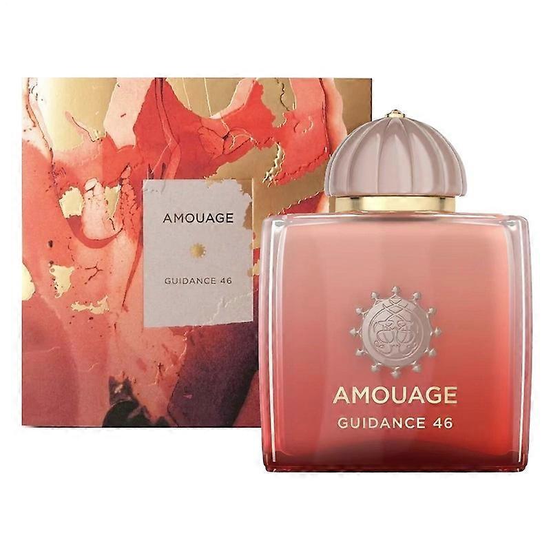 Amouage Guidance 46 Extrait - صندوق هدايا فاخر بزيت عطري برائحة خشبية زهرية - رائحة فاخرة للجنسين - 3.4 أونصة سائلة
