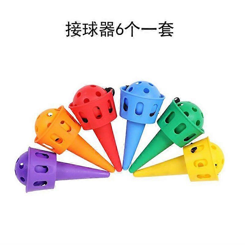 4 סטים של סט משחק לזרוק ולתפוס כדור בחוץ: ילדים זורקים צעצוע תופס צעצוע אימון תיאום עין-יד - ציוד משחק למסיבות אקטי משפחתי