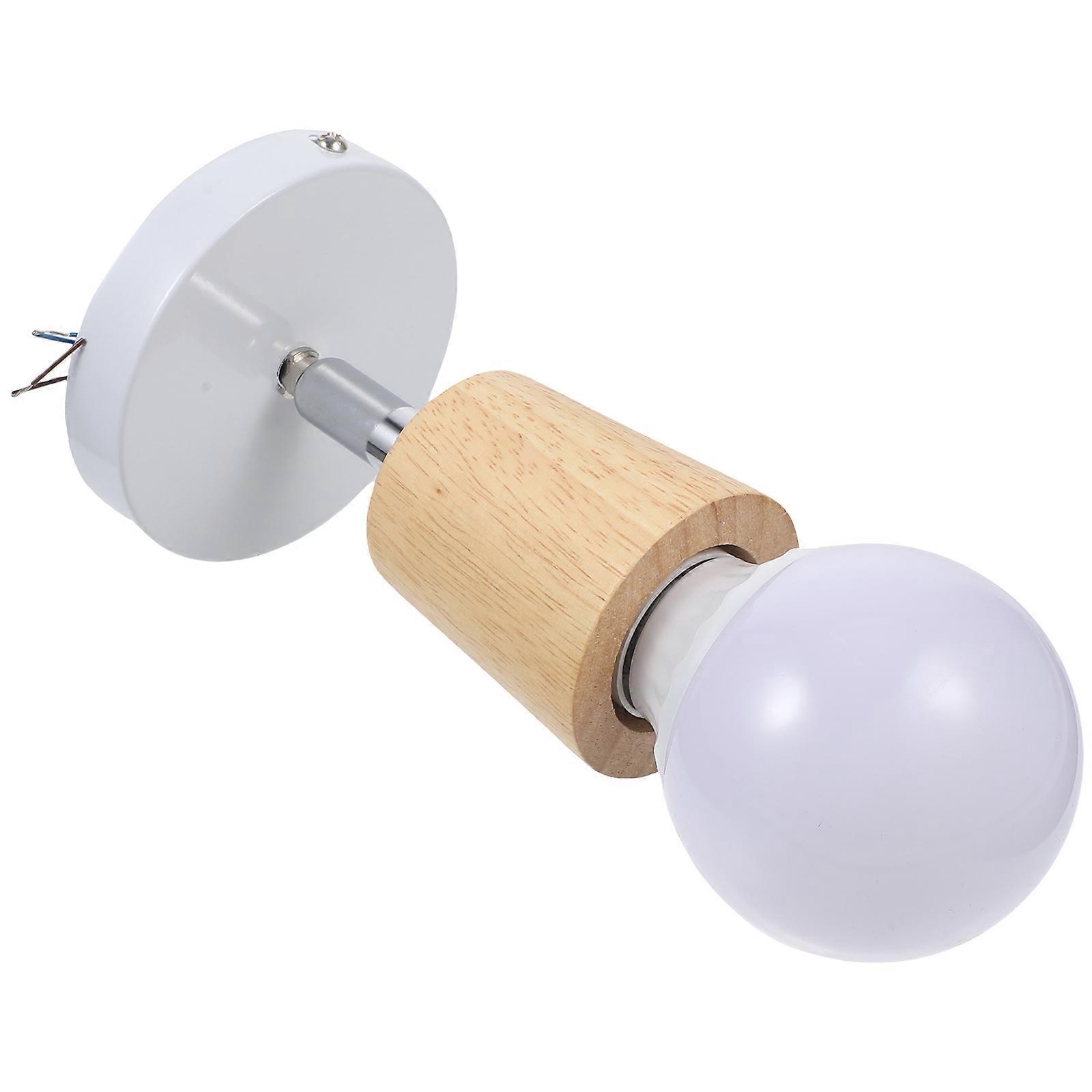 Ceiling Light Fitting Small Spot Light Anti-Corrosion Wood Material Simple Style 1Pack