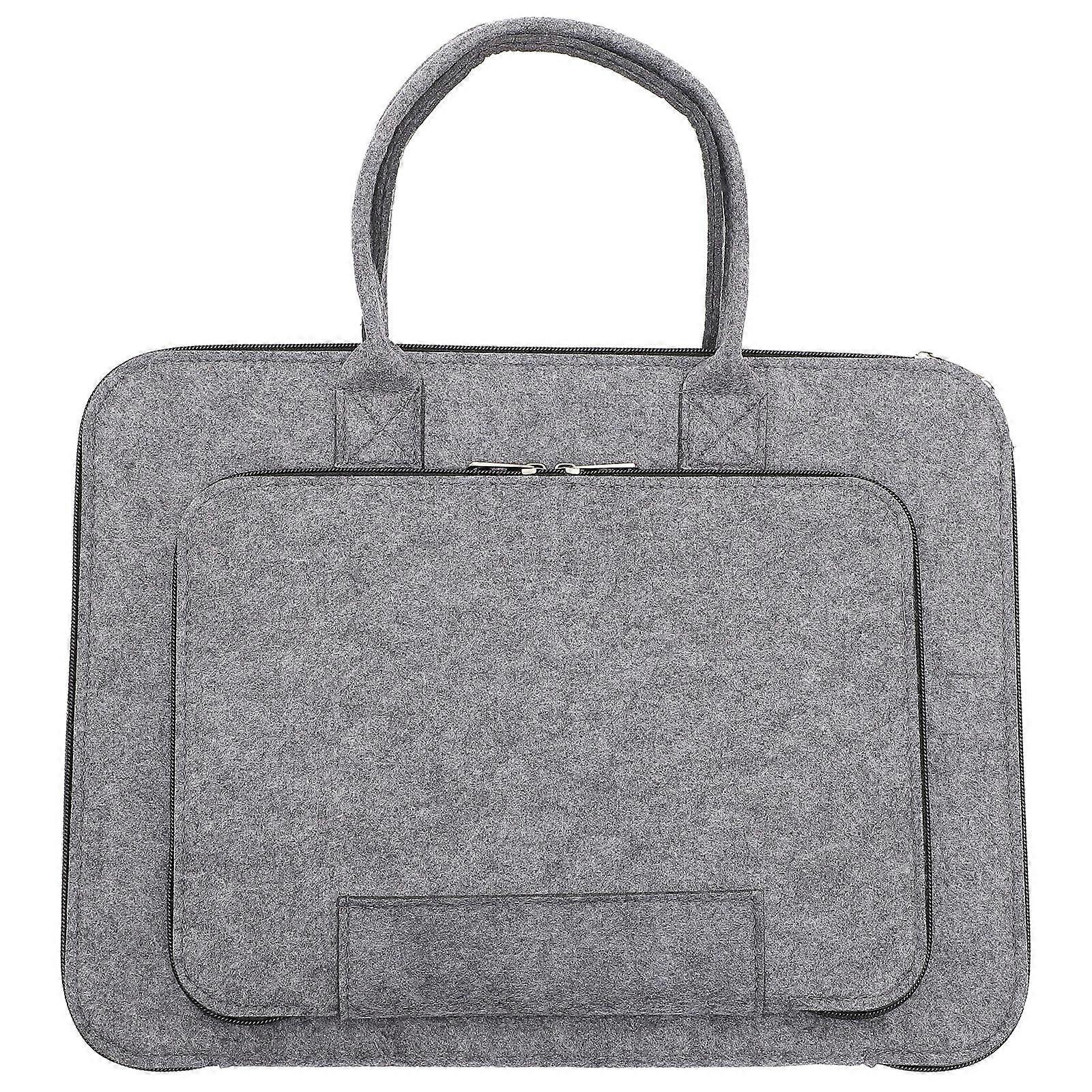Dark Grey Laptop Case Fashionable Computer Carrying Bag For Office Work And Everyday Use 16.11X12.18X1.97in 1Pcs