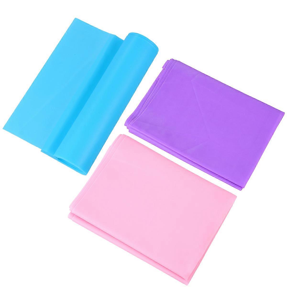 Foot Stretching Band 3Pack For Yoga Sessions With Non-slip Grip In Assorted Color Focusing On Resistance Training And Flexibility Enhancement
