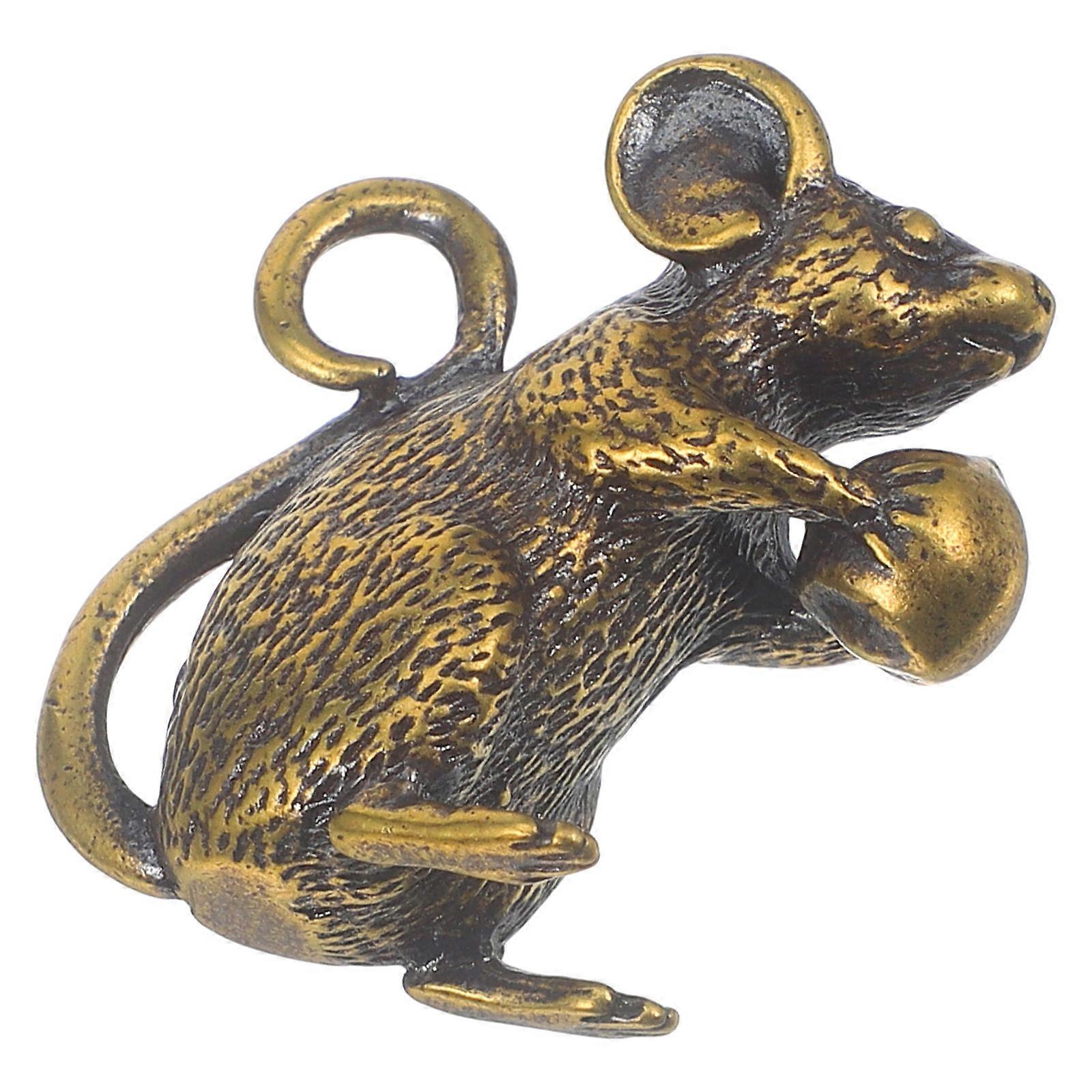 1Pc Brass Mouse Charm for Jewelry Making Copper Rat Pendant for Keychain