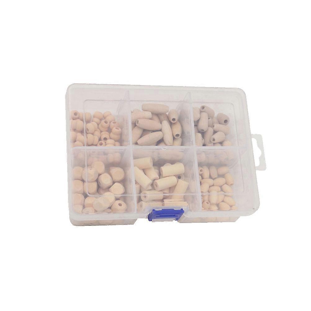 Fashion Wooden Beads for DIY Craft Projects Beige Color Synthetic Material Various Sizes
