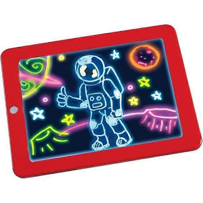 Magic Pad - Magic tablet - Red - 6 neon colors - 8 light effects