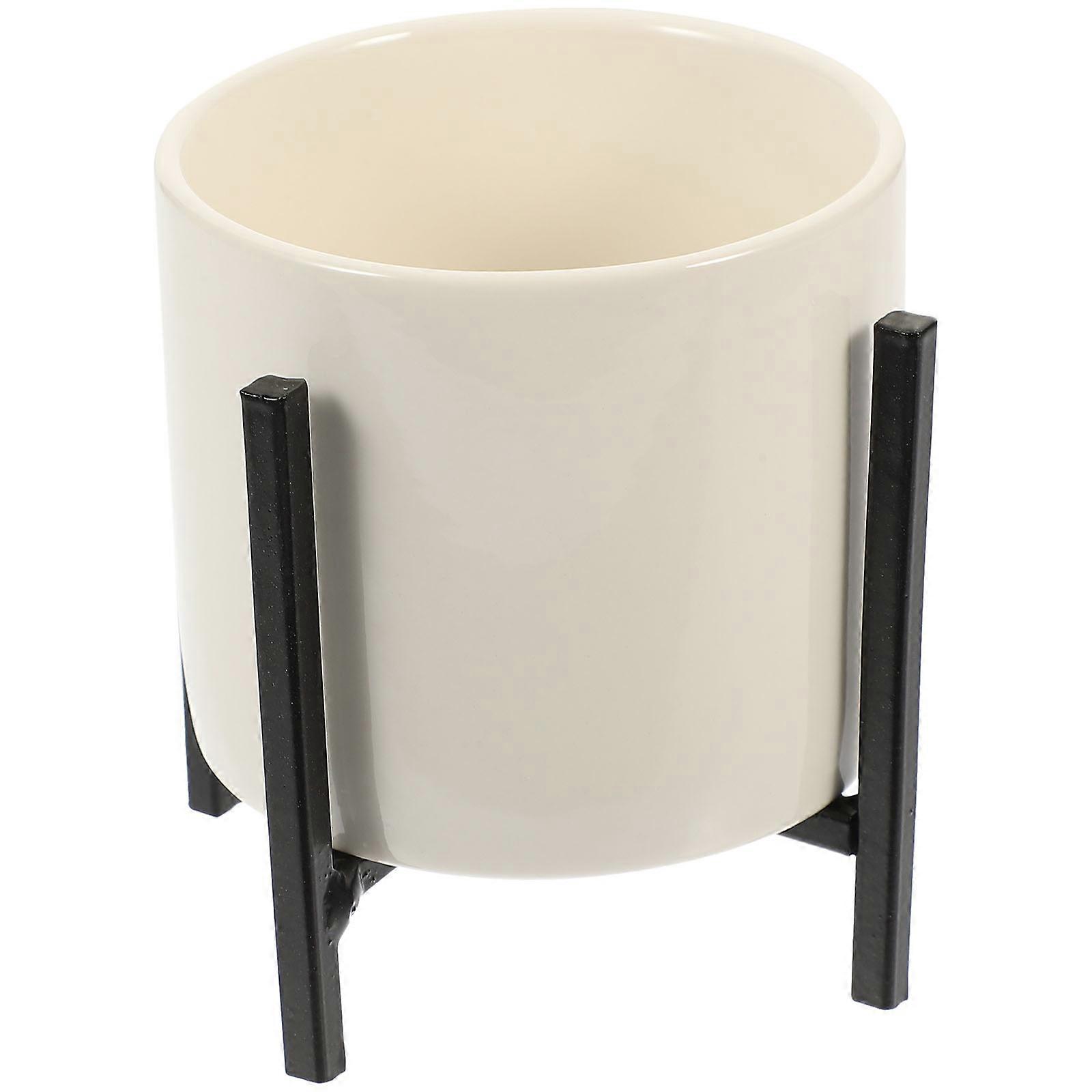 Countertop Utensil Holder Ceramic Fabrication Simple Elegant Kitchen Organization 1Pack