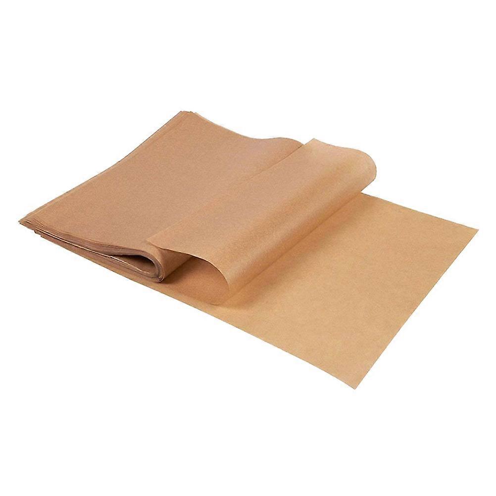 Non-Stick Baking Paper Sheets 100Pcs For Home Users Baking Cookies Bread Pizza Meat Oven Safe Brown