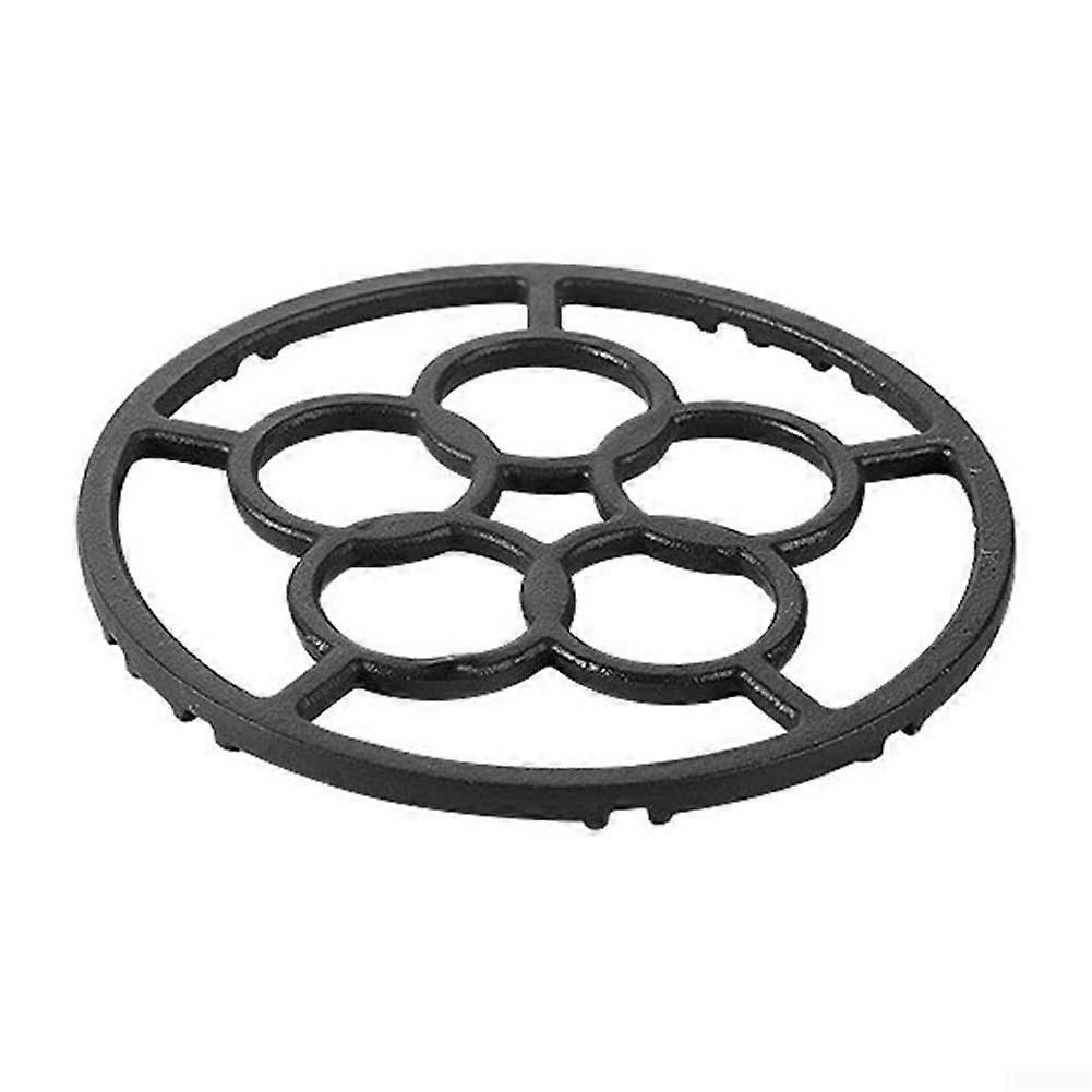 Wok support ring for safe cooking, sturdy cast iron design prevents slipping