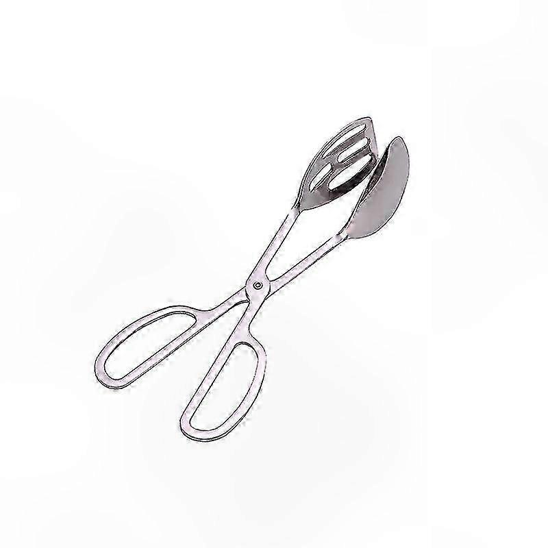 Silver Buffet Tongs for Kitchen, Salad, and Cake Use (1pc)