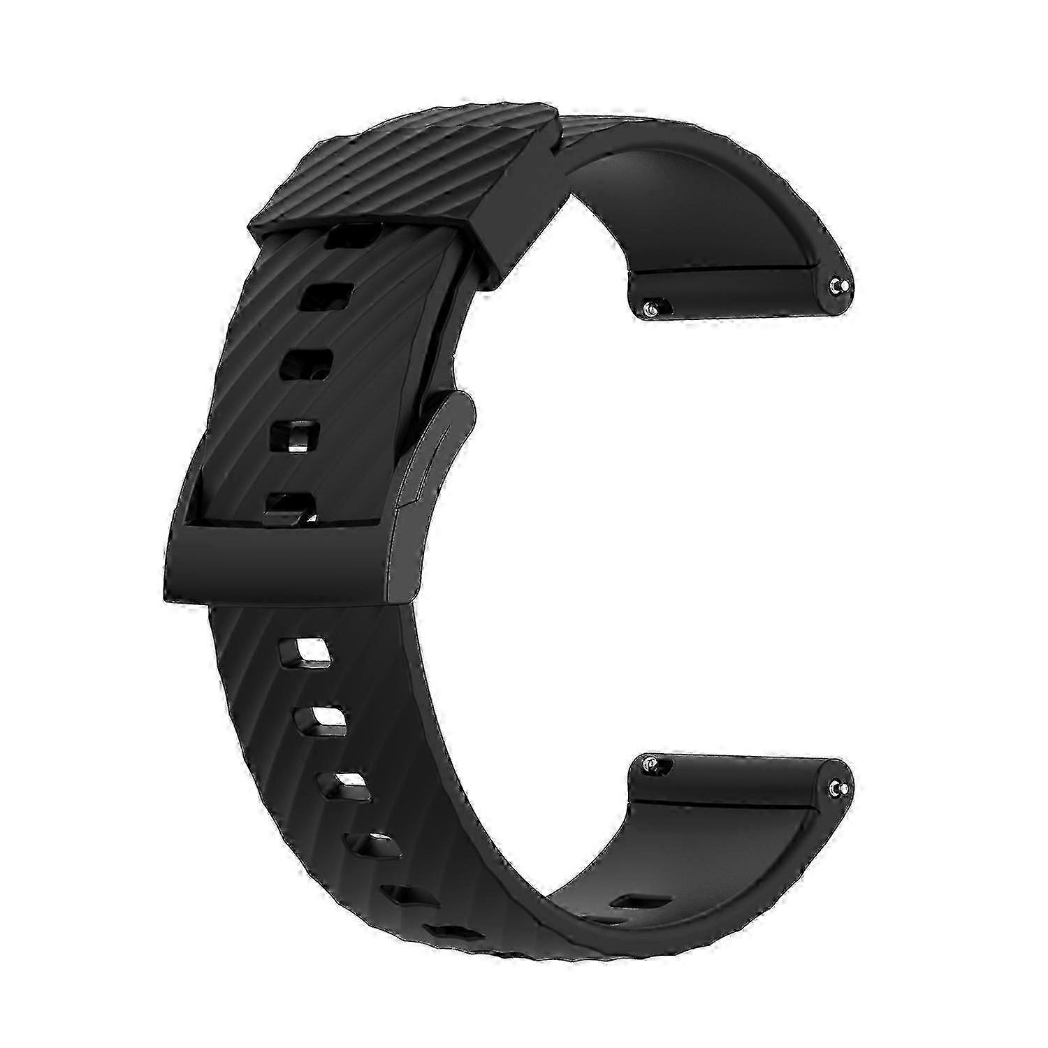Solid-color silicone watchband, suitable for Suunto 7, soft, comfortable and easy to assemble and adjust the length