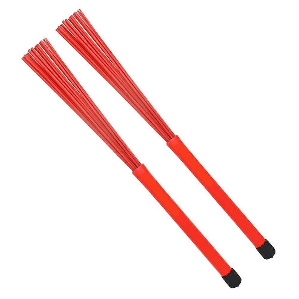 Drum Brush Sticks Telescopic Brush For Jazz Drum Cleaning Professional Music Performance 1 Pair