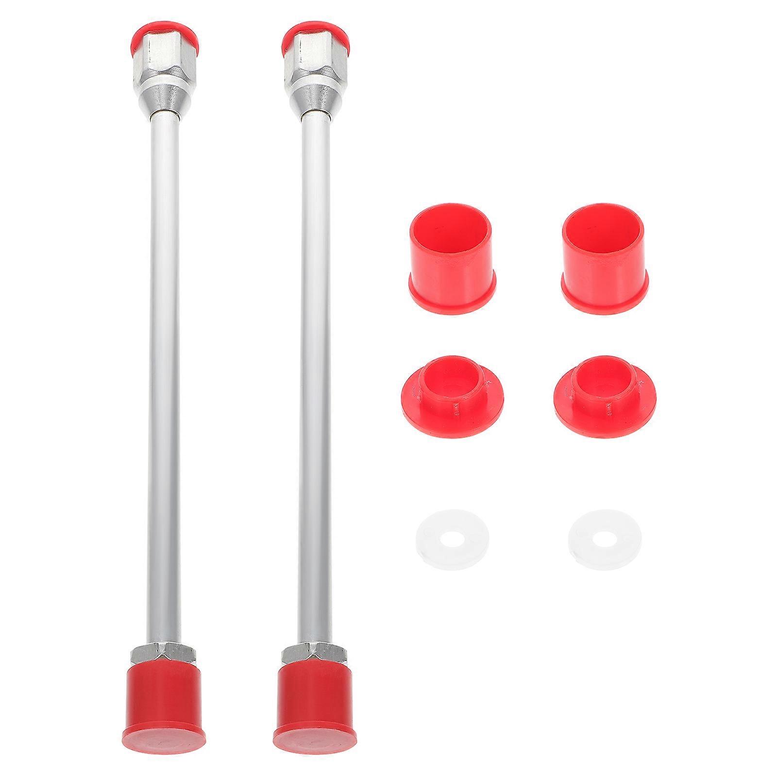 Extension Rod For Airless Paint Sprayer 2Pcs Designed For Painting Projects With Extended Reach Features In Silver Aluminum Alloy