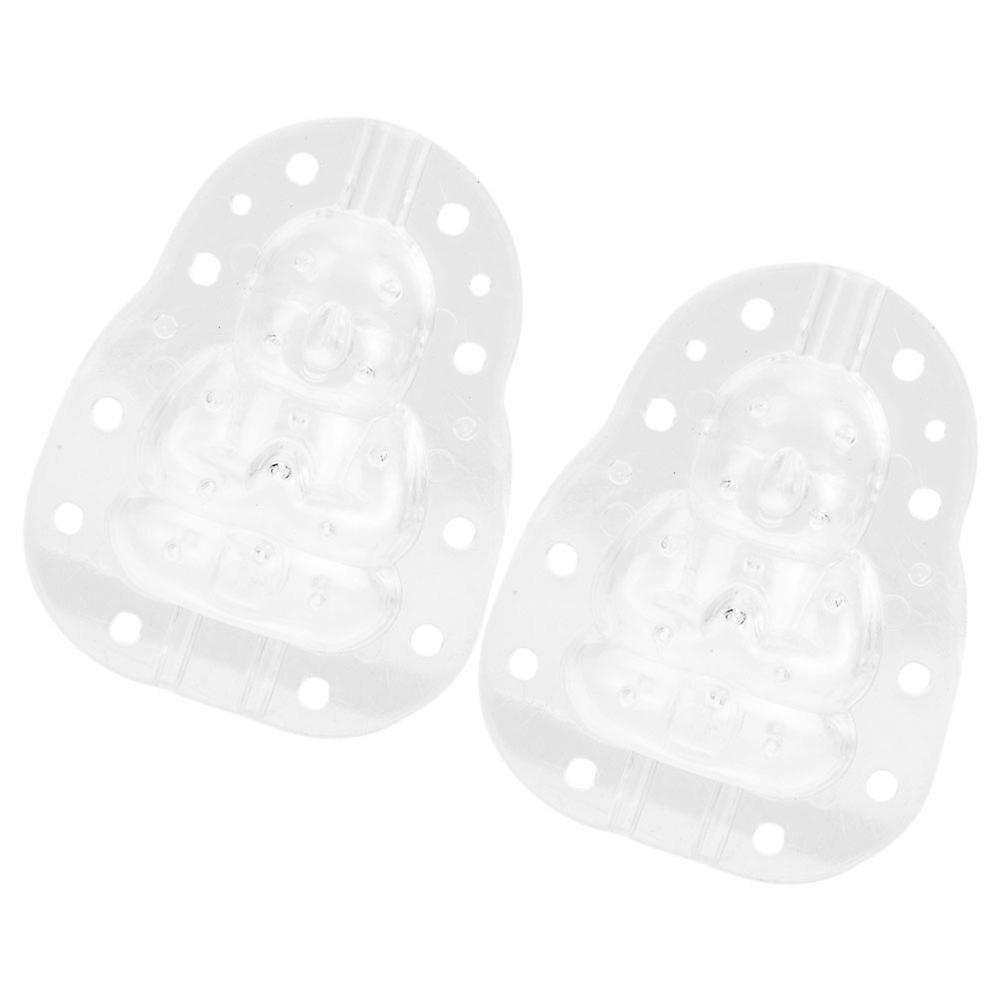 2pcs Fruit Shaping Molds for Baking Transparent Plastic Durable Reusable Craft Tools