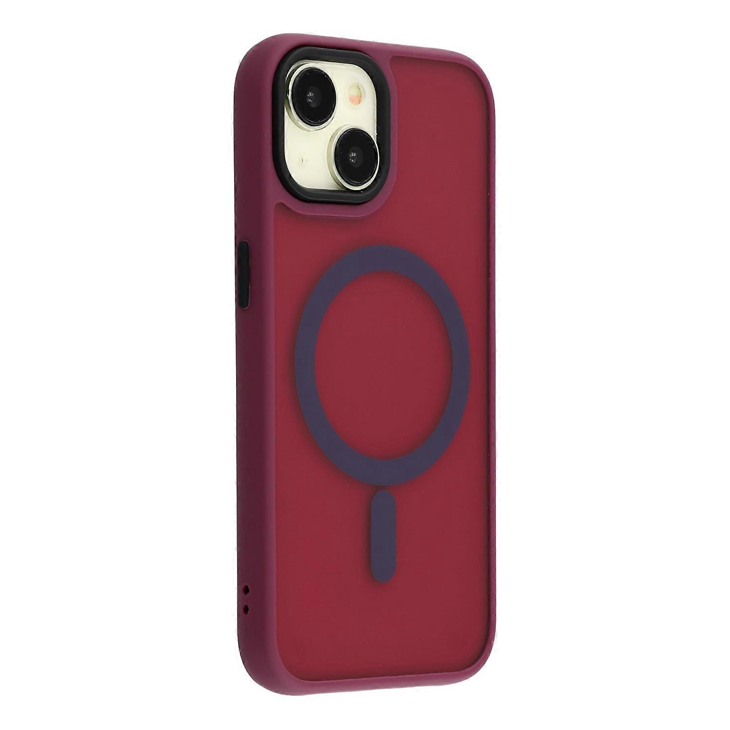 For iPhone 15 Plus Case Compatible with MagSafe Skin-Touch PC TPU Phone Cover