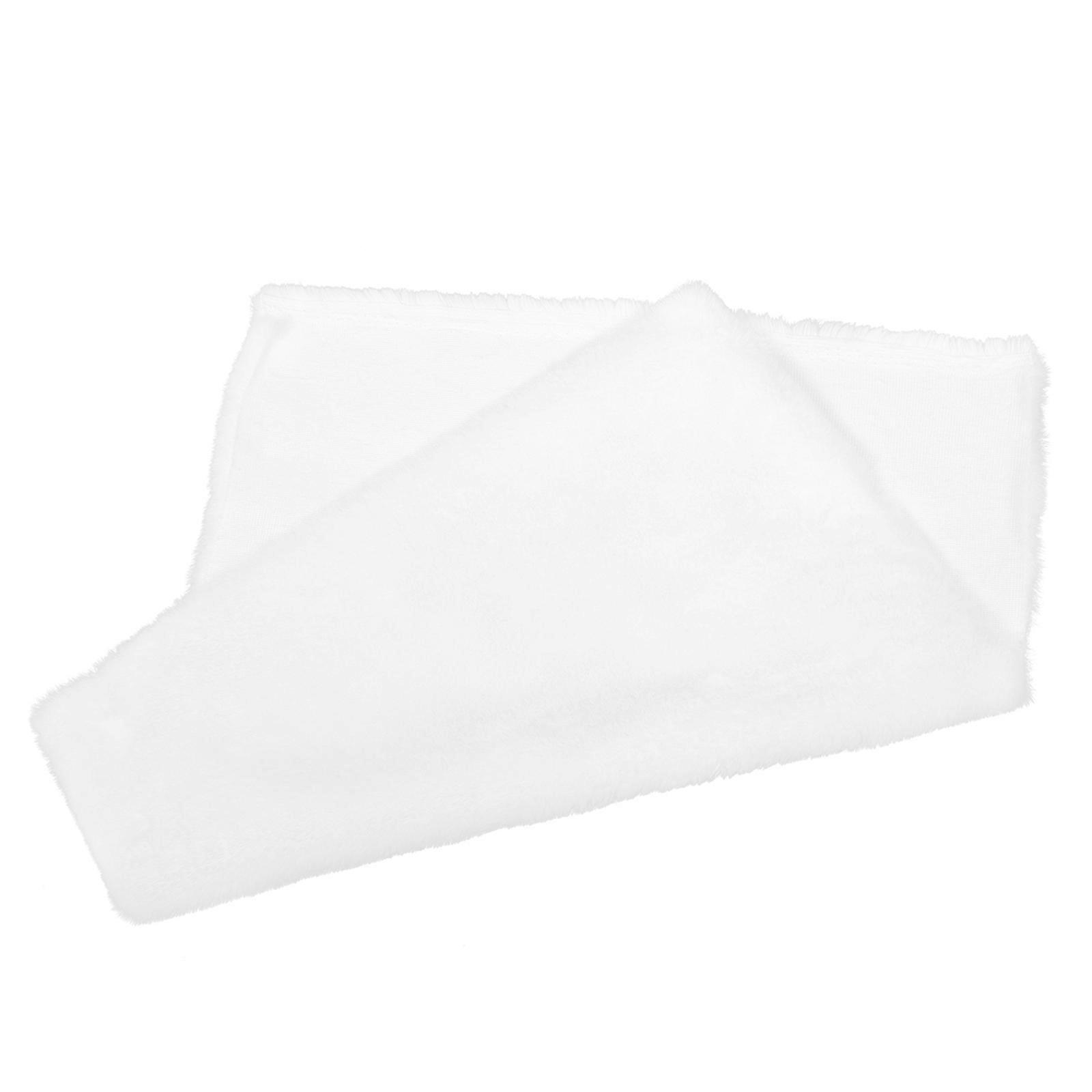 White Plush Jewelry Display Pad Soft, Scratch Resistant Countertop Mat for Bracelets, Rings, Necklaces Organizer Tray for Retail Shops and Home
