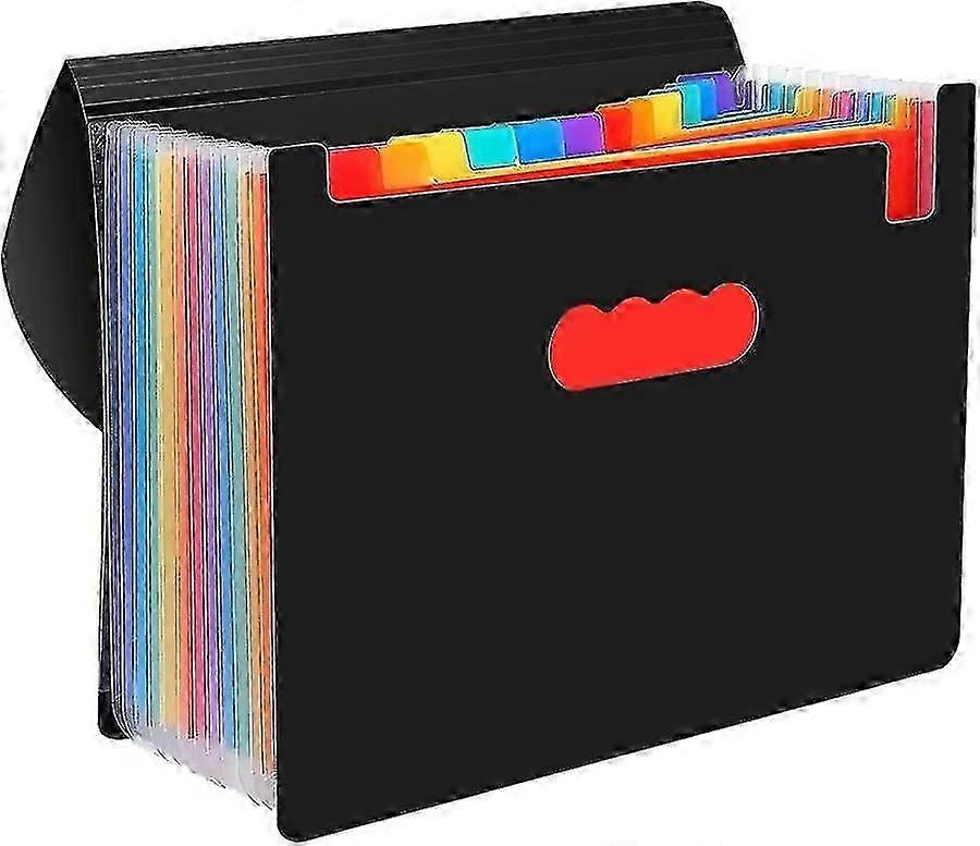 Expandable Accordion Storage 13 Compartments With Lid A4 Administrative Paper Folder, A4 Document Organizer Expandable Accordion Document Sorter