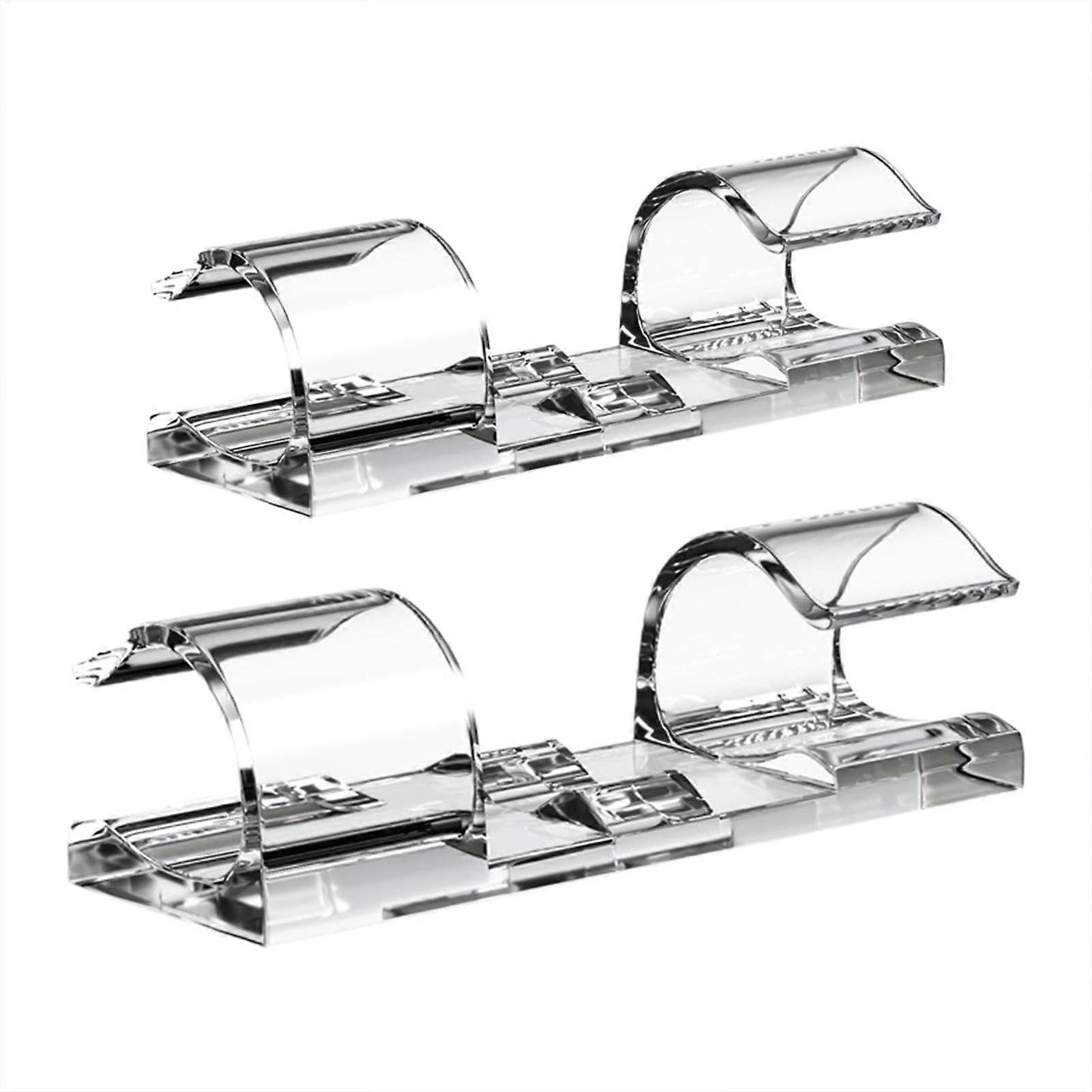 Self Adhesive Cable Clips - 20 Pack Clear Cable Organizers for Desk and Wall, Sturdy Wall Mounted Cable Holders