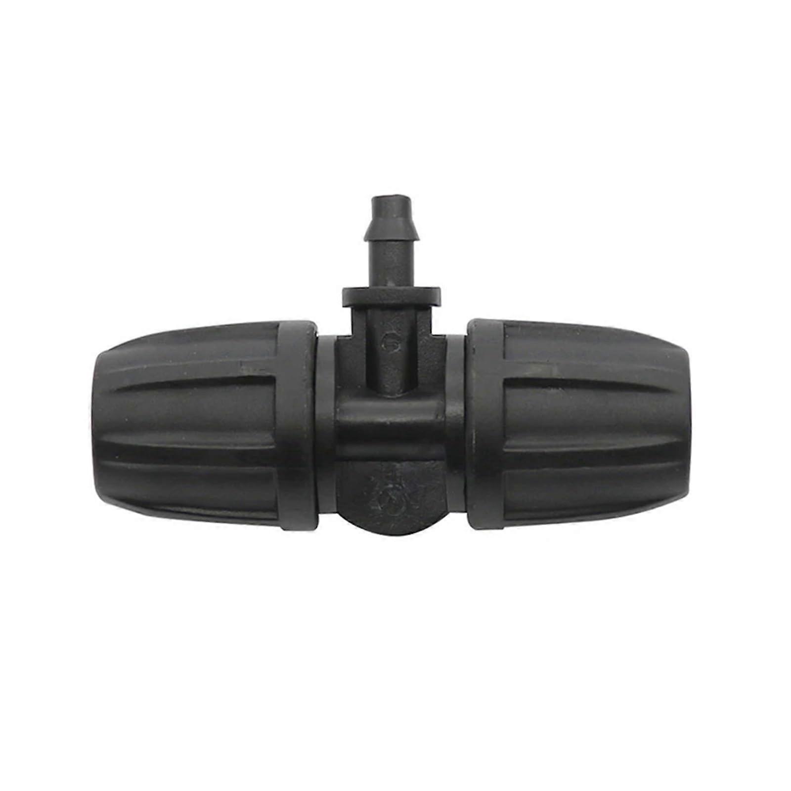 exquisite 8/11mm to 4/7mm Hose Connector with Lock Nut 50 Pcs 3/8'' Black