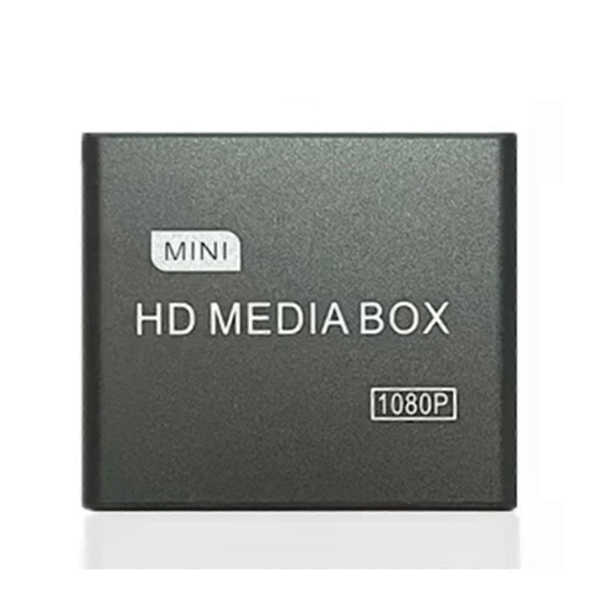 Full HD 1080P Media Player Center MultiMedia Video Player Media Box with -Compatible AV USB SD/MMC MKV 264 EU PLUG