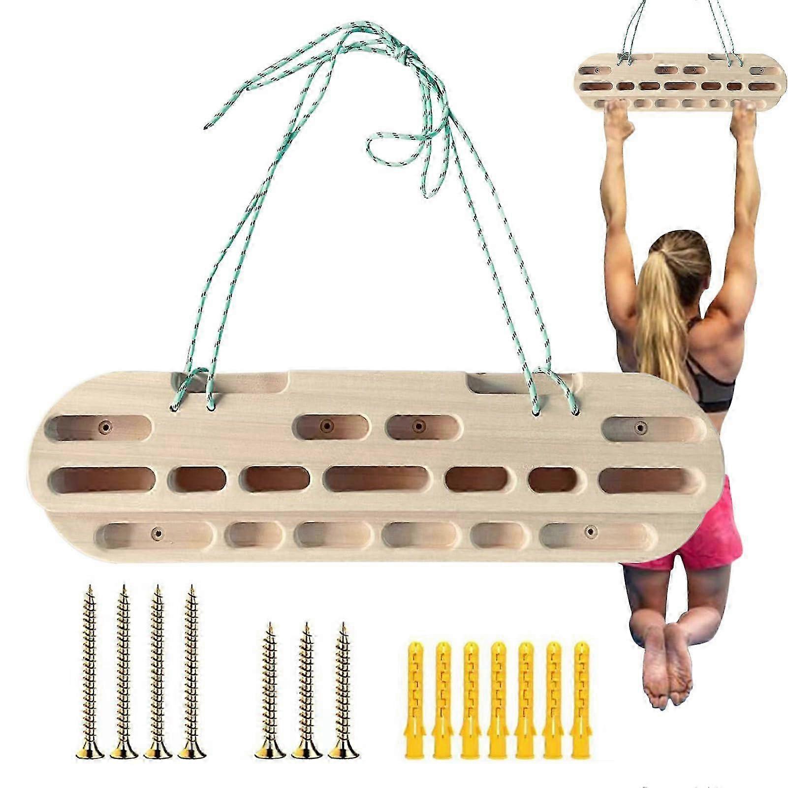 Hangboard Climbing, Board, Smooth Pull Up Bar for Finger Strength Training