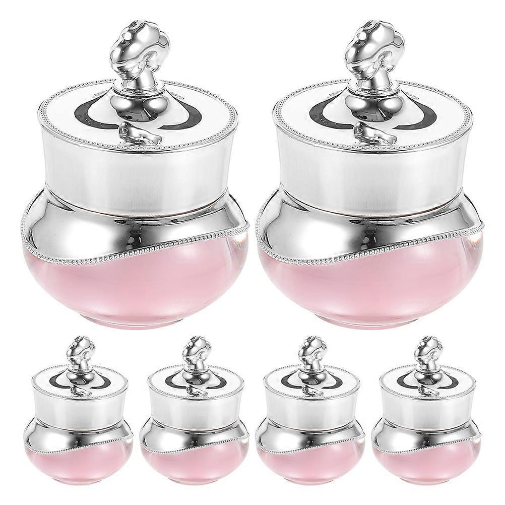6pcs Travel Cream Jars Empty Bottles Refillable 5 Gram Small Containers with Lids