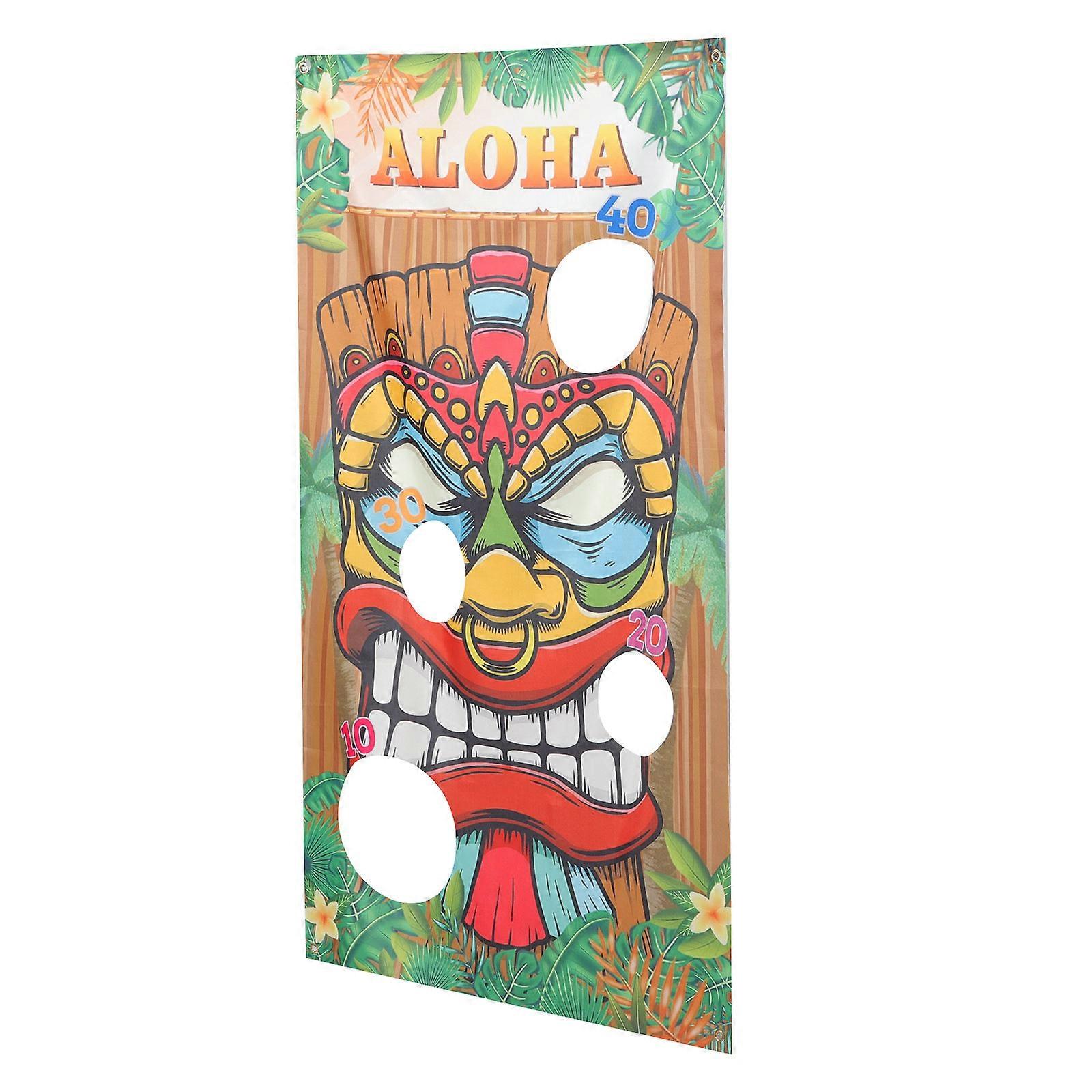 Sandbag Toss Game Banner for Outdoor Party Polyester Material for Teamwork Enhancement 1Set