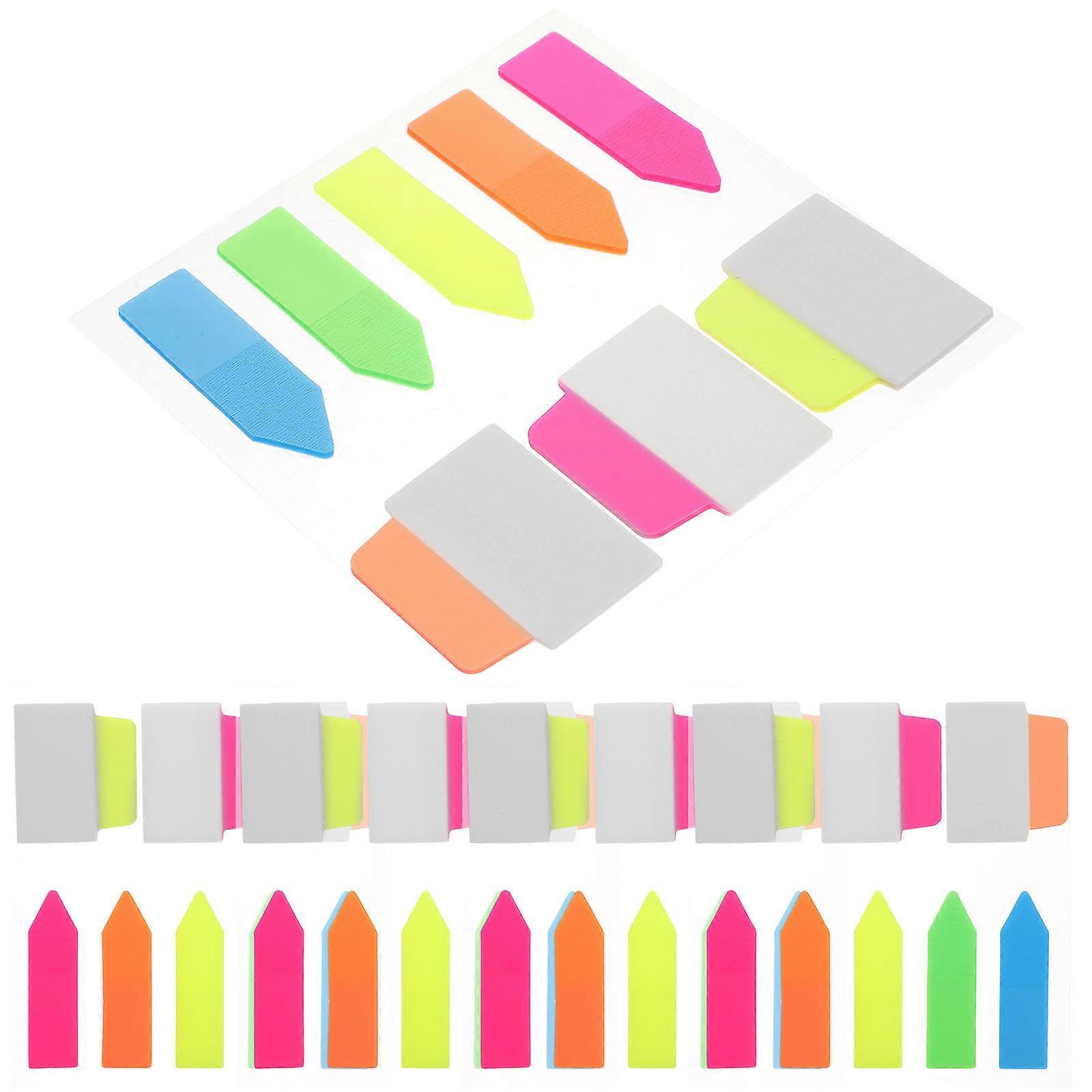 Colorful Self Adhesive Book Page Tabs for School, Office, and Home Organization – 5 Sets of Sticky Index Markers for Annotating and Page Marking