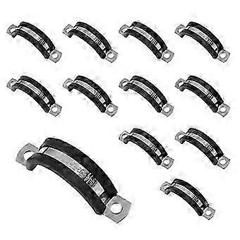 12 Pcs Cable Clamps Pipe Strap U-Pipe Strap Clamp