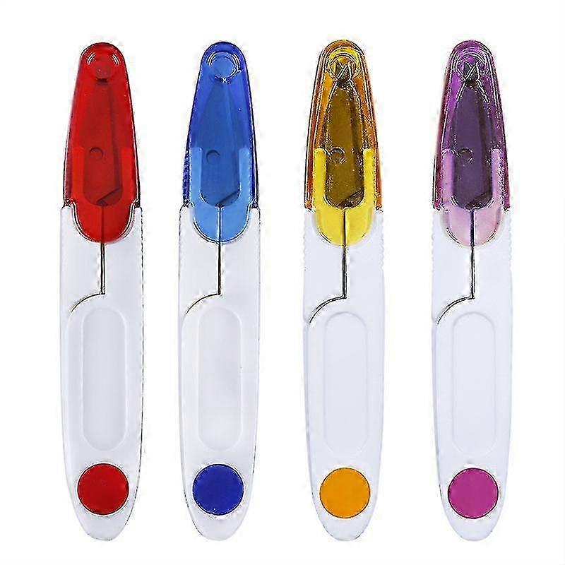 Sewing Scissors U-Shape Thread Cutters with Safety Cap, Tailor Shears, Embroidery Snips, DIY Craft Scissors