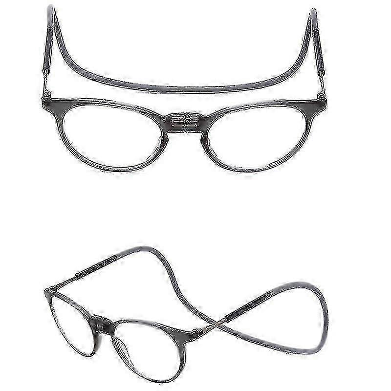 Lunettes de lecture aimantées à col suspendu rond Lunettes télescopiques Unisexe - MXBC