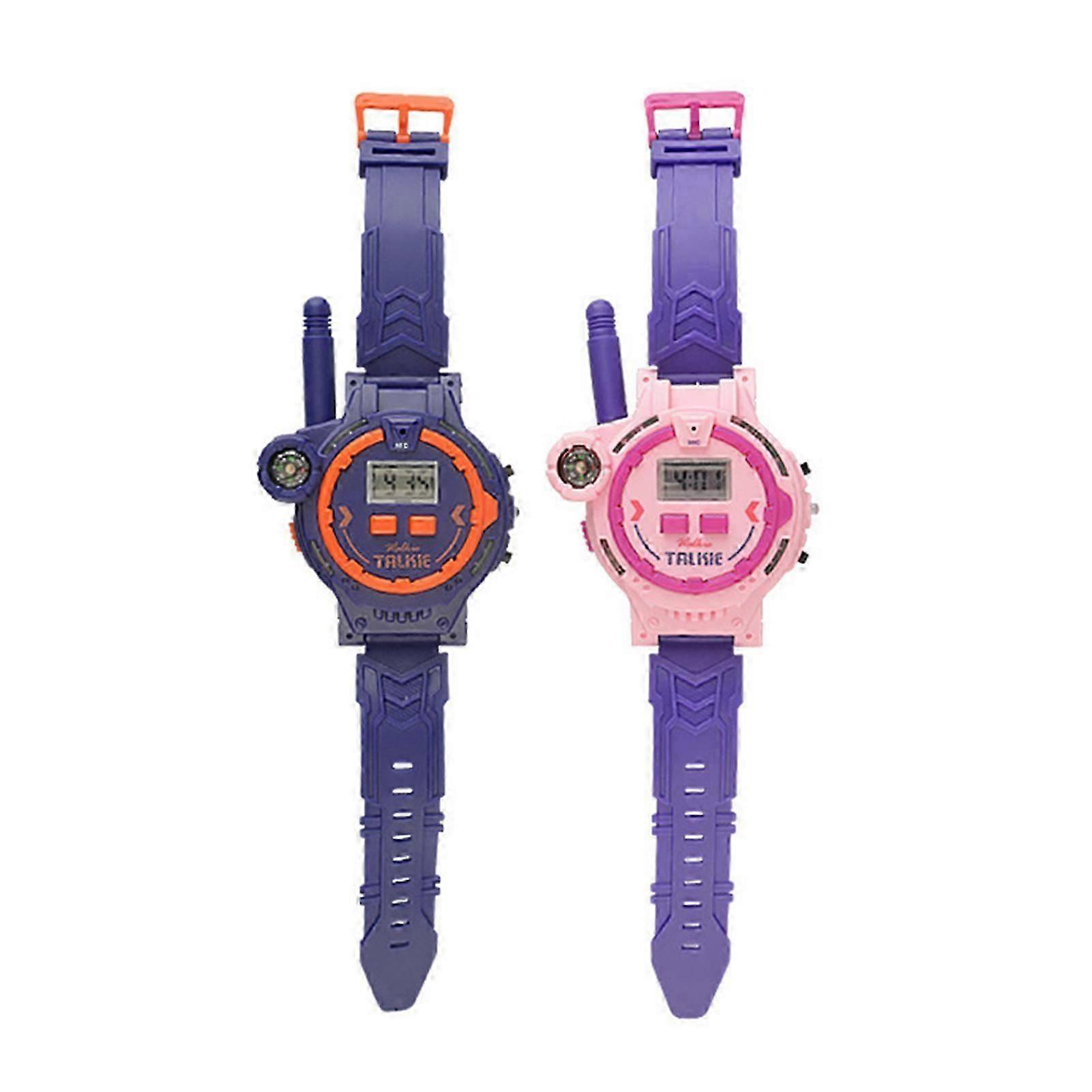 2-Piece Walkie Talkie Watches for Kids, Multifunctional with Clock and Interactive Features for Educational Fun