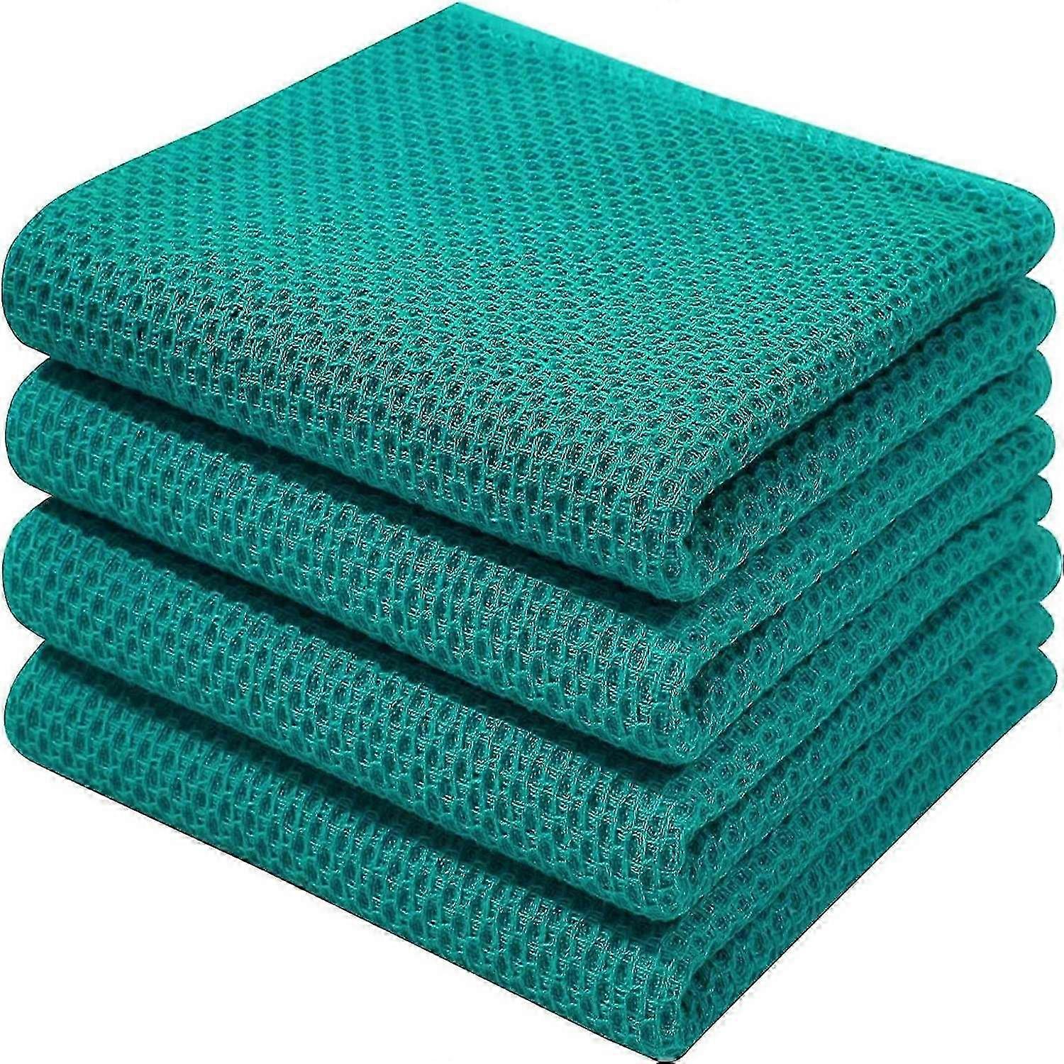 6pack 100% Tea Towels Kitchen Dish Clean Hanging Loop S20241230694434*73cmBlue-green