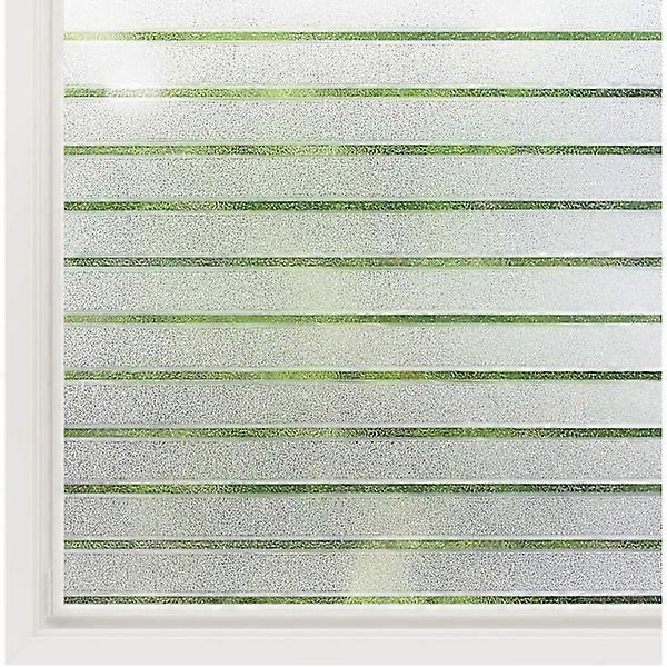 Electrostatic window film horizontal stripes pattern opaque window